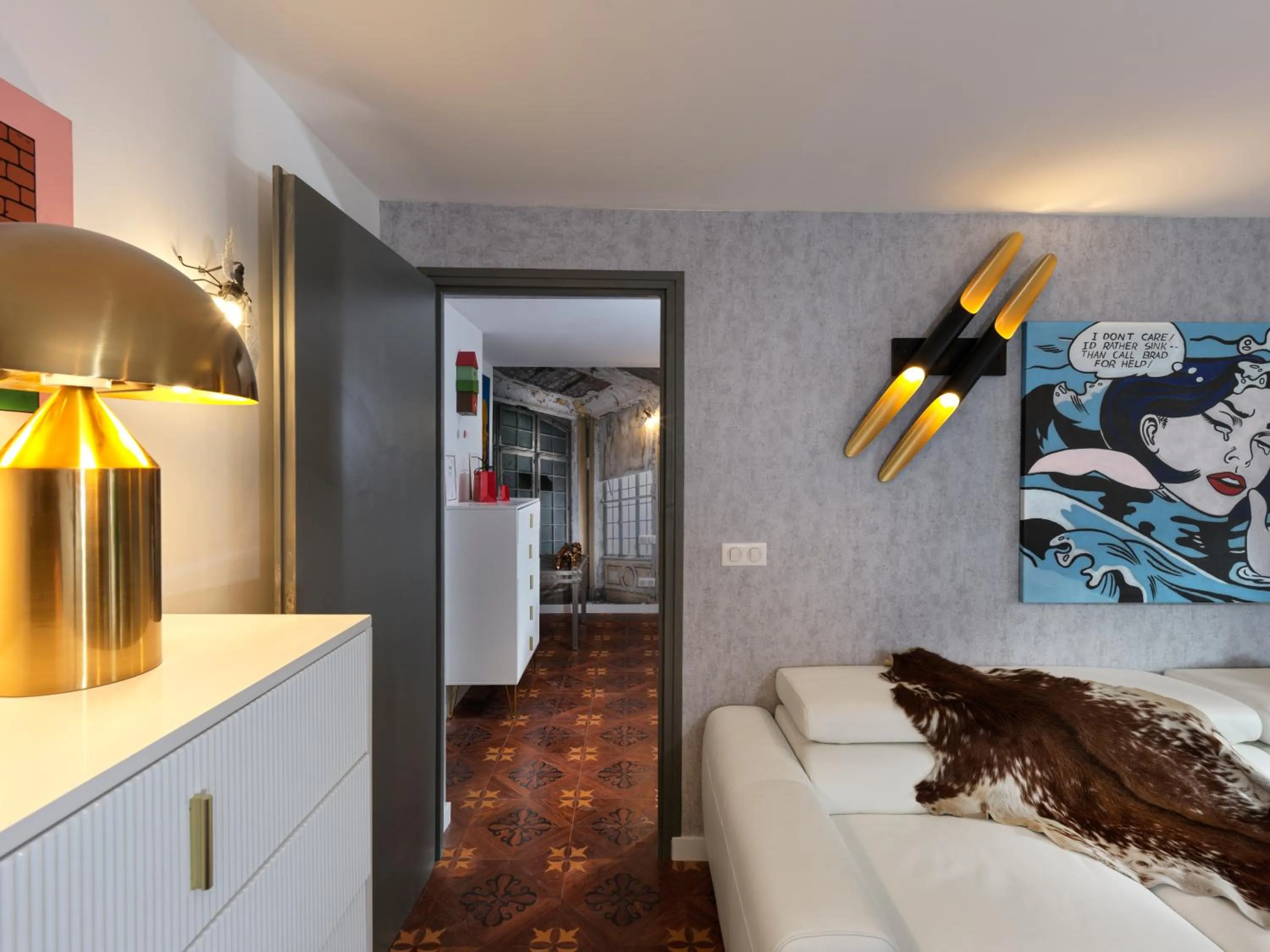 Living room in Snow Lodge Hotel Courchevel 1850