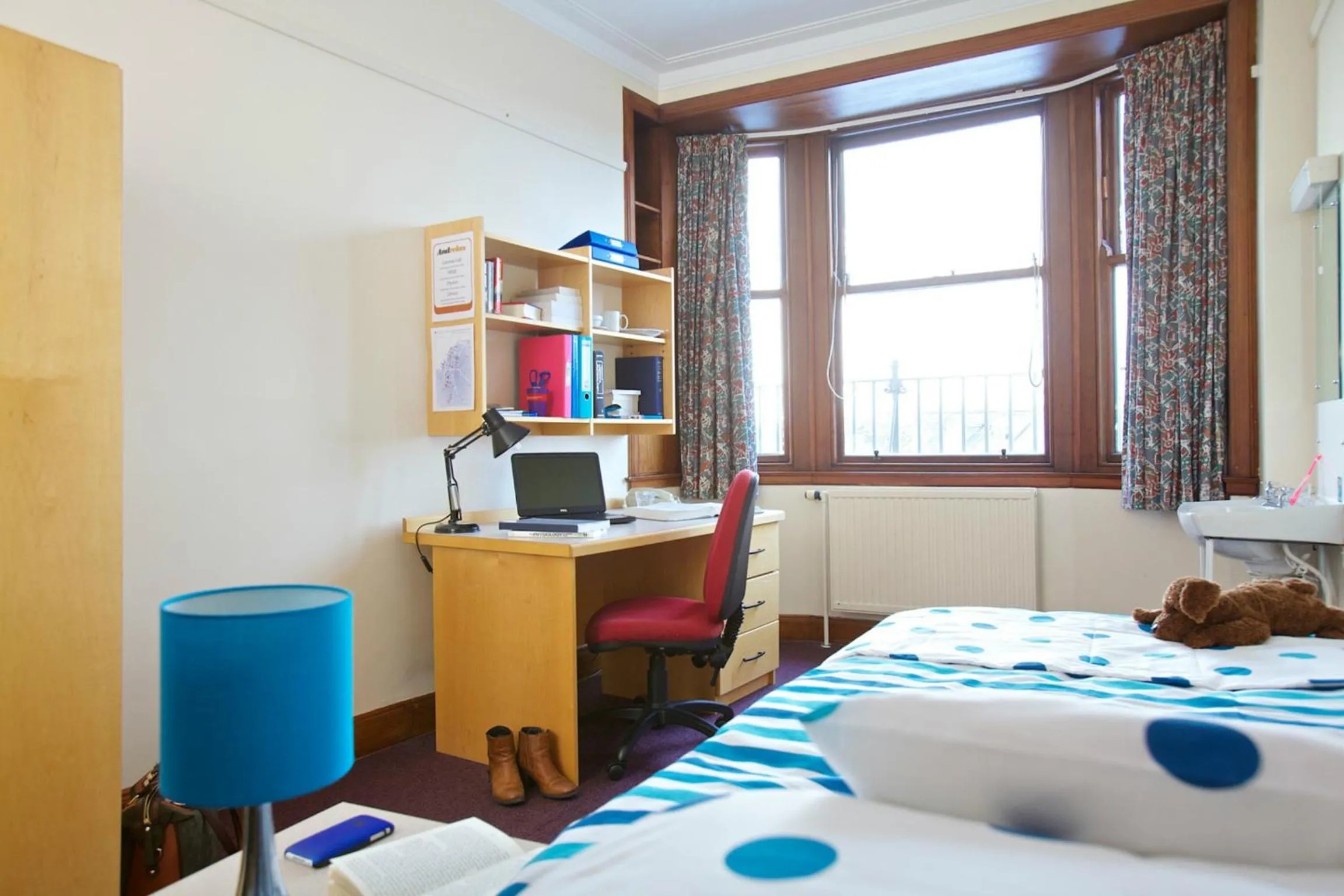 Seating area, Bed in McIntosh Hall - Campus Accommodation