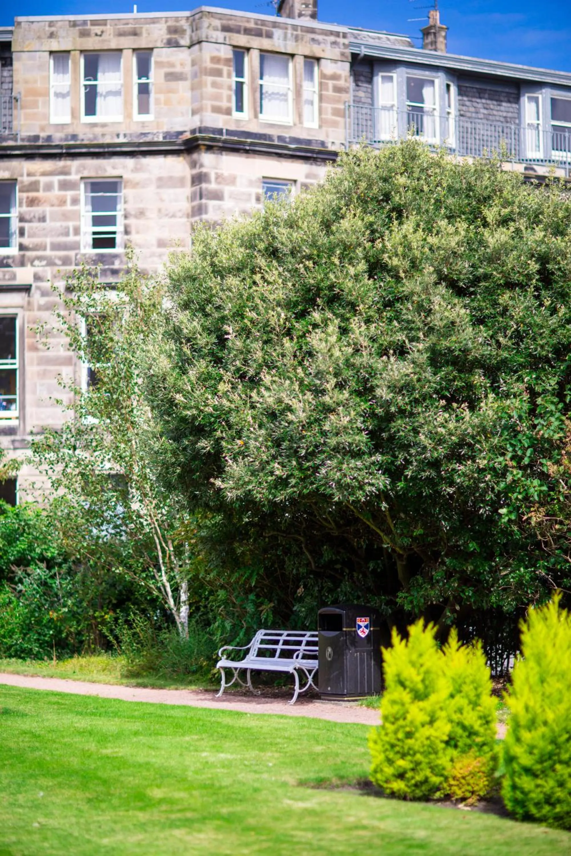 Patio in McIntosh Hall - Campus Accommodation