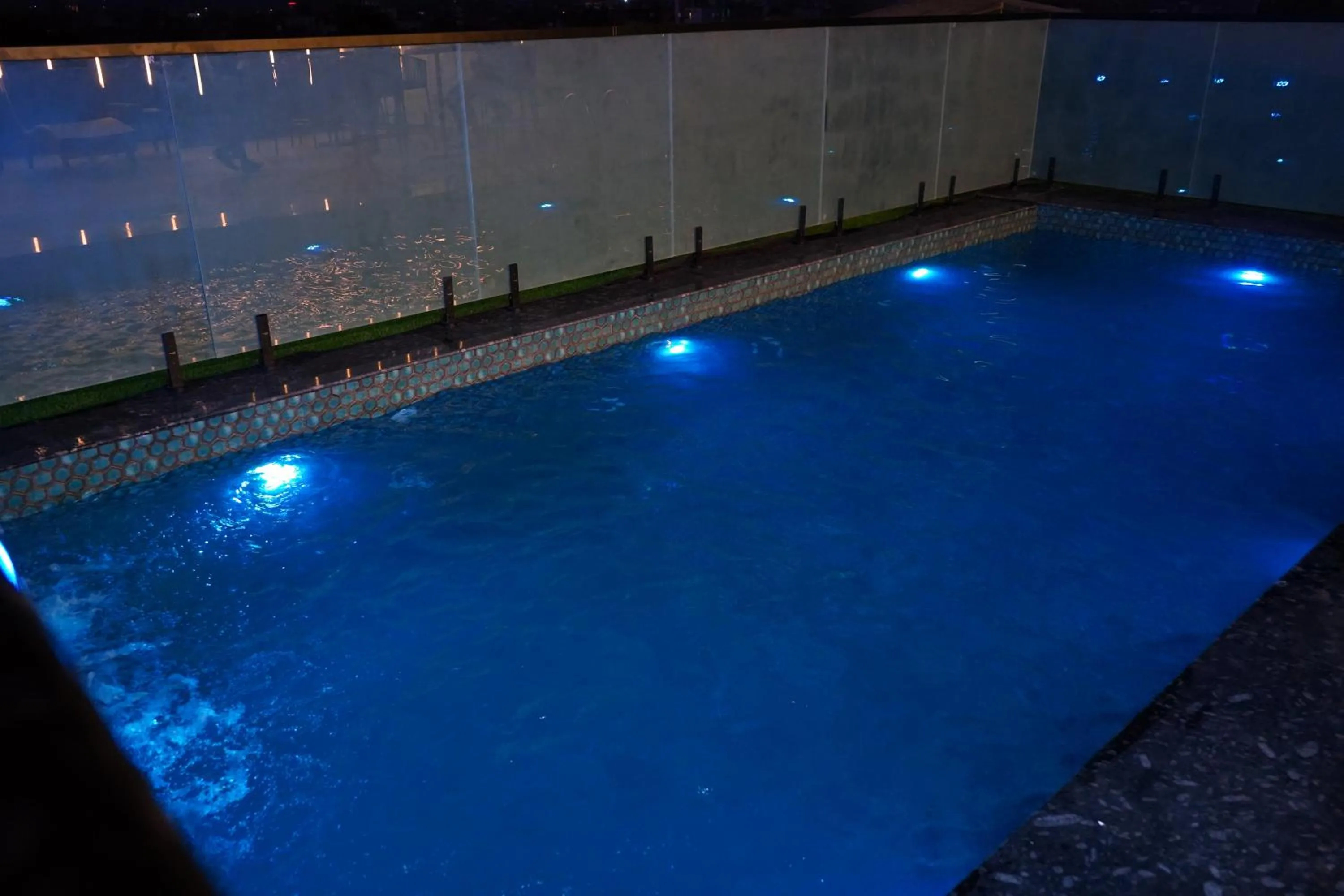 Swimming pool in ShriGo Hotel Banaras