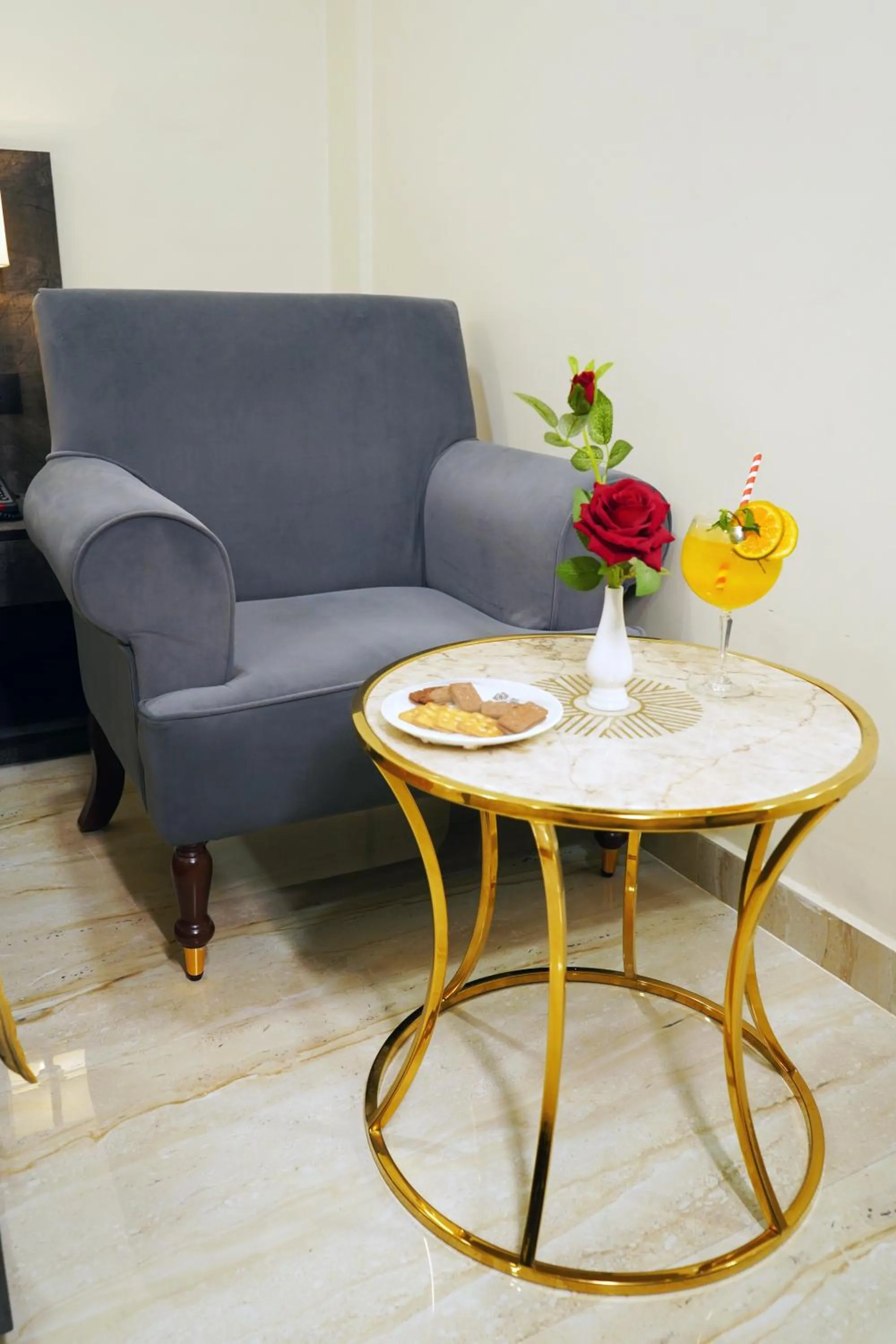 Seating area in ShriGo Hotel Banaras