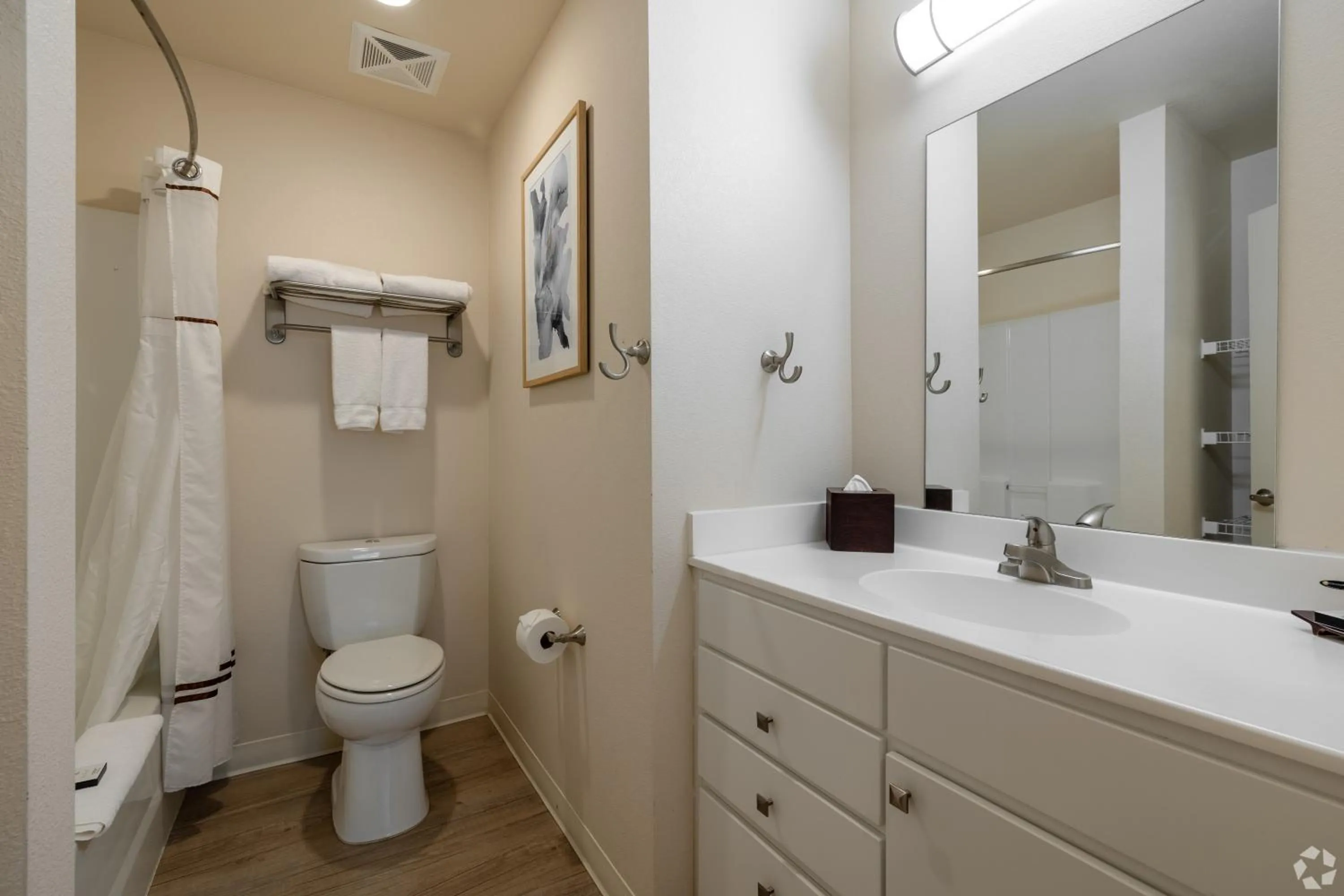 Bathroom in WaterWalk Extended Stay by Wyndham Wichita