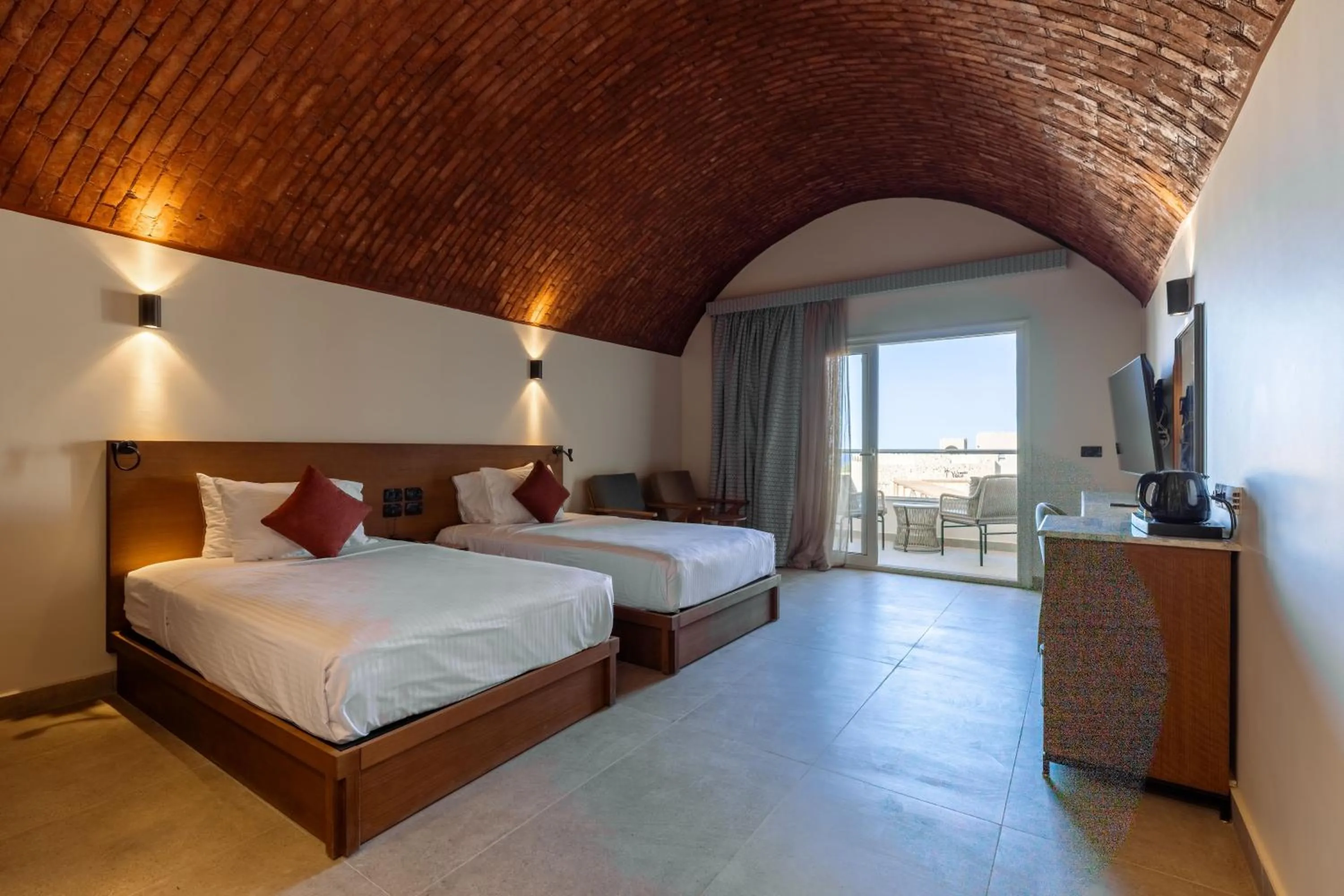 Bed in UTOPIA Blue Resort