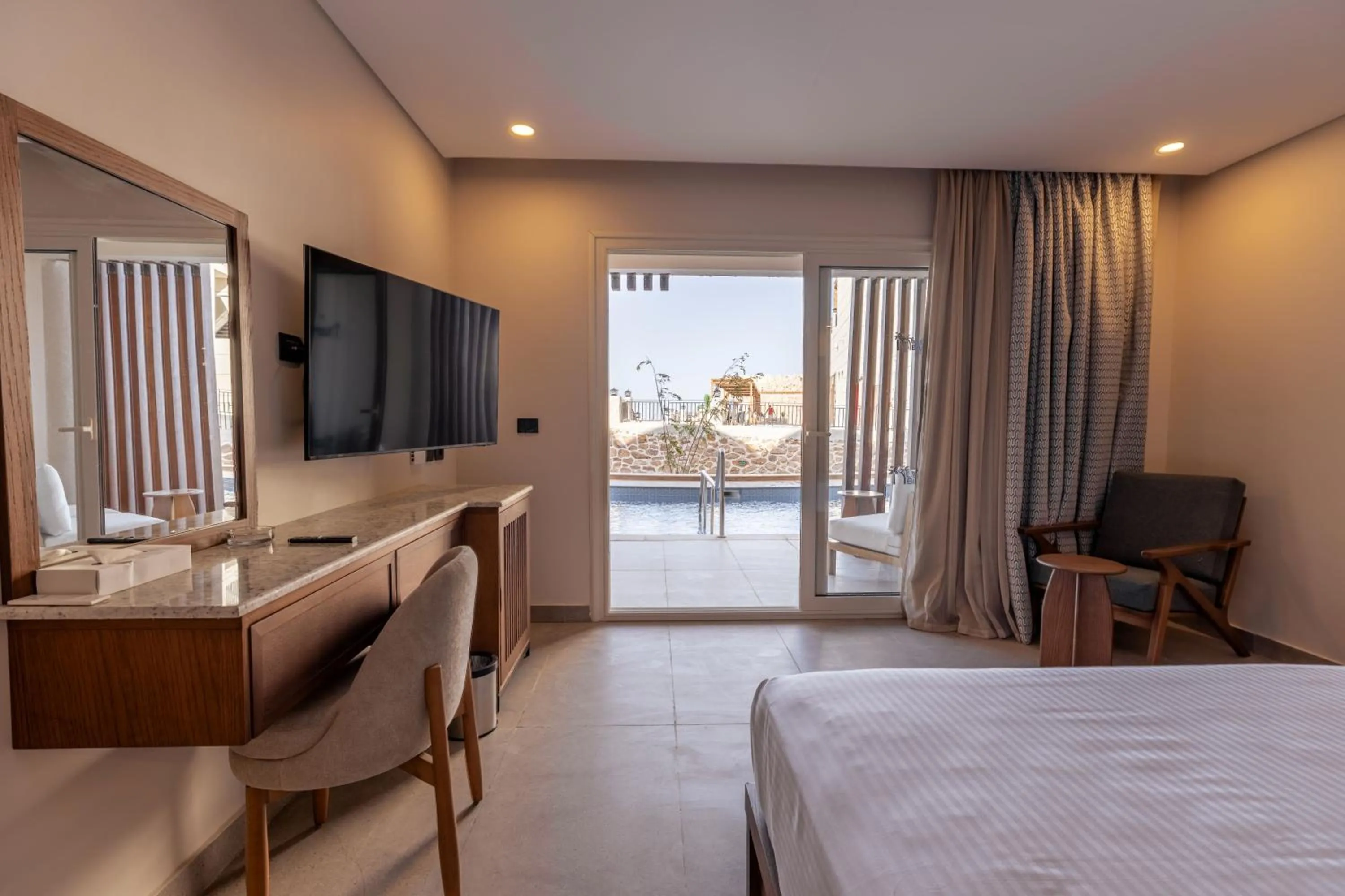 Bed in UTOPIA Blue Resort