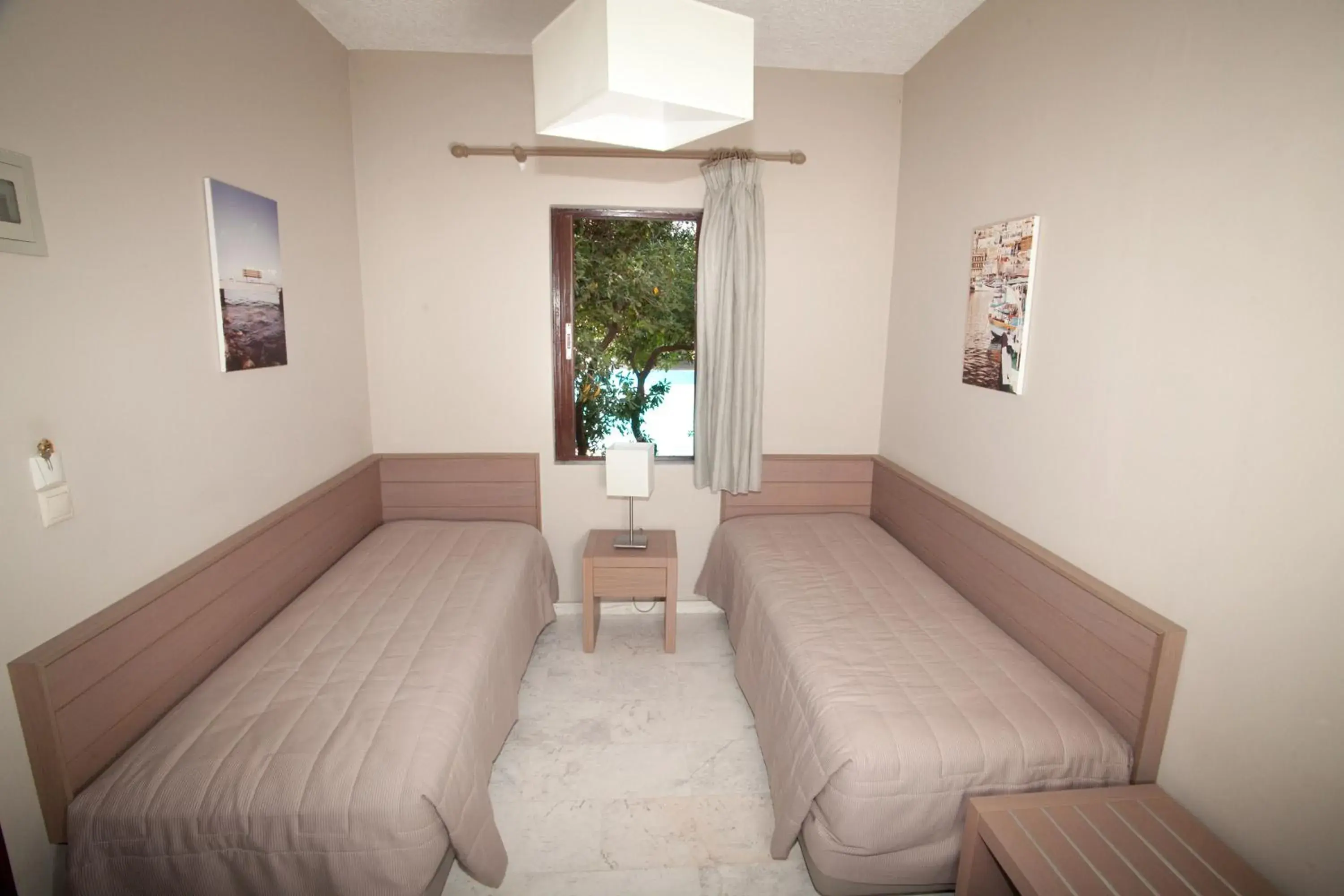 Decorative detail, Bed in Kalydna Island Hotel Decorative detail, Bed in Kalydna Island Hotel