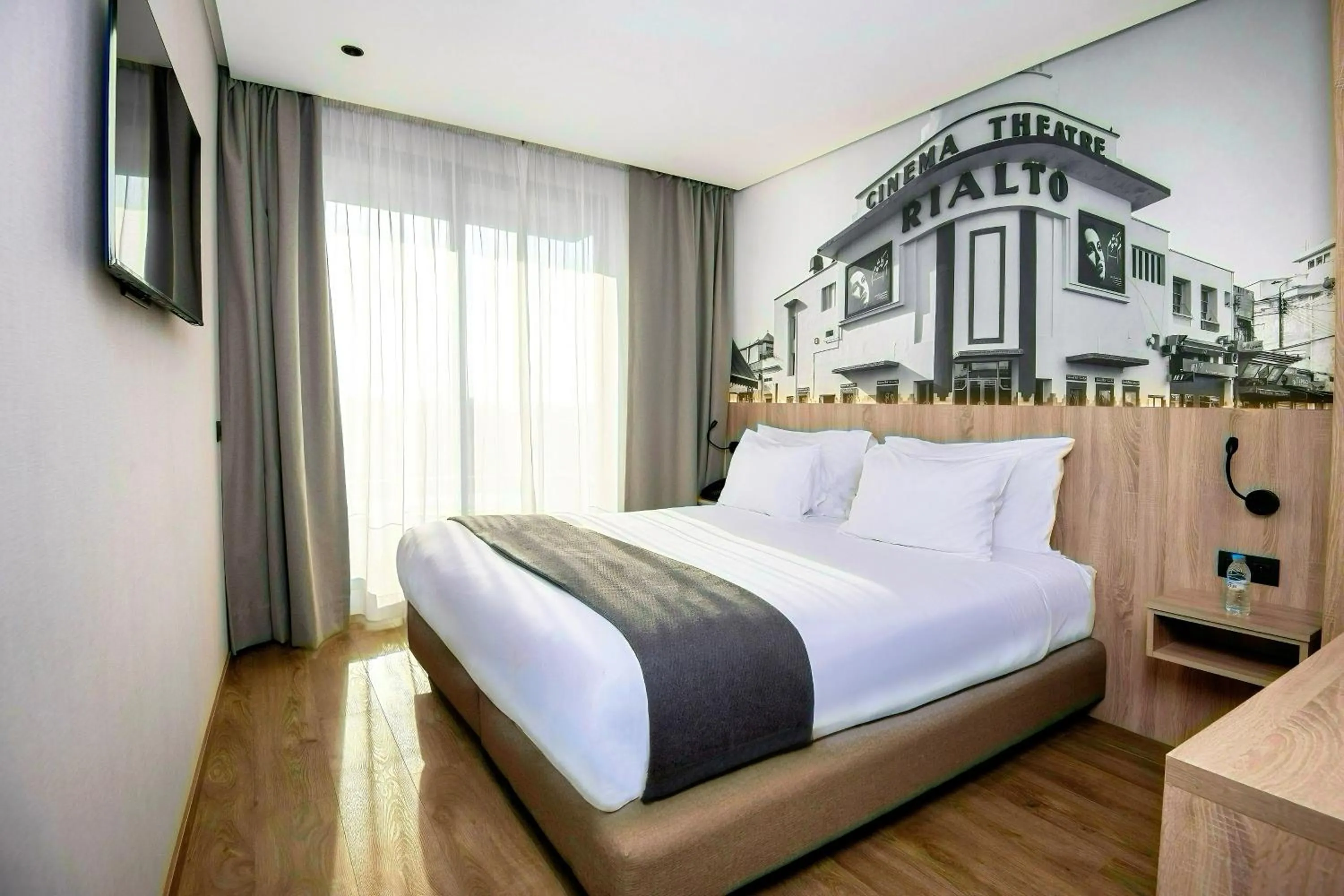 View (from property/room), Bed in ADAY Hotel Casablanca