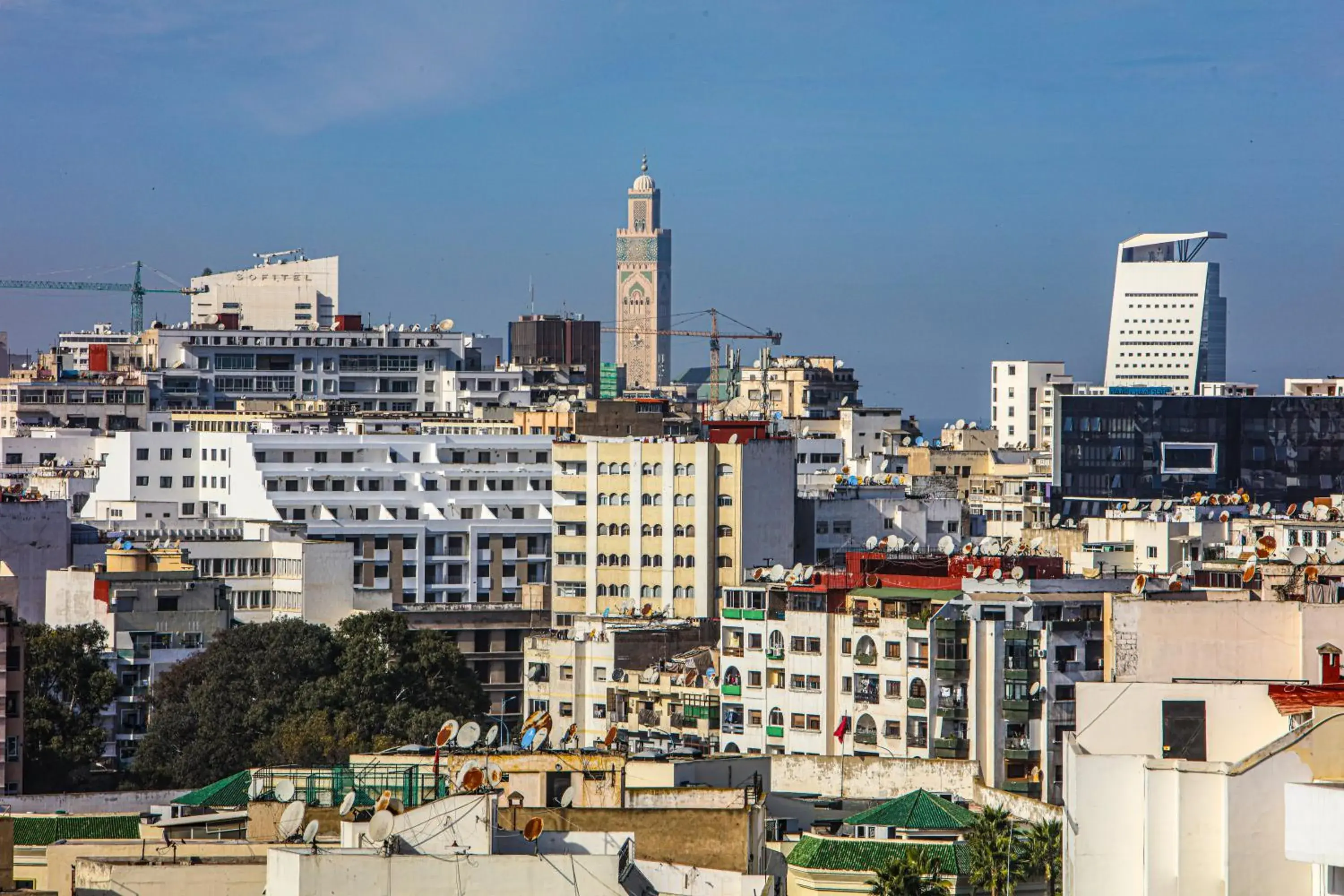 City view in ADAY Hotel Casablanca City view in ADAY Hotel Casablanca
