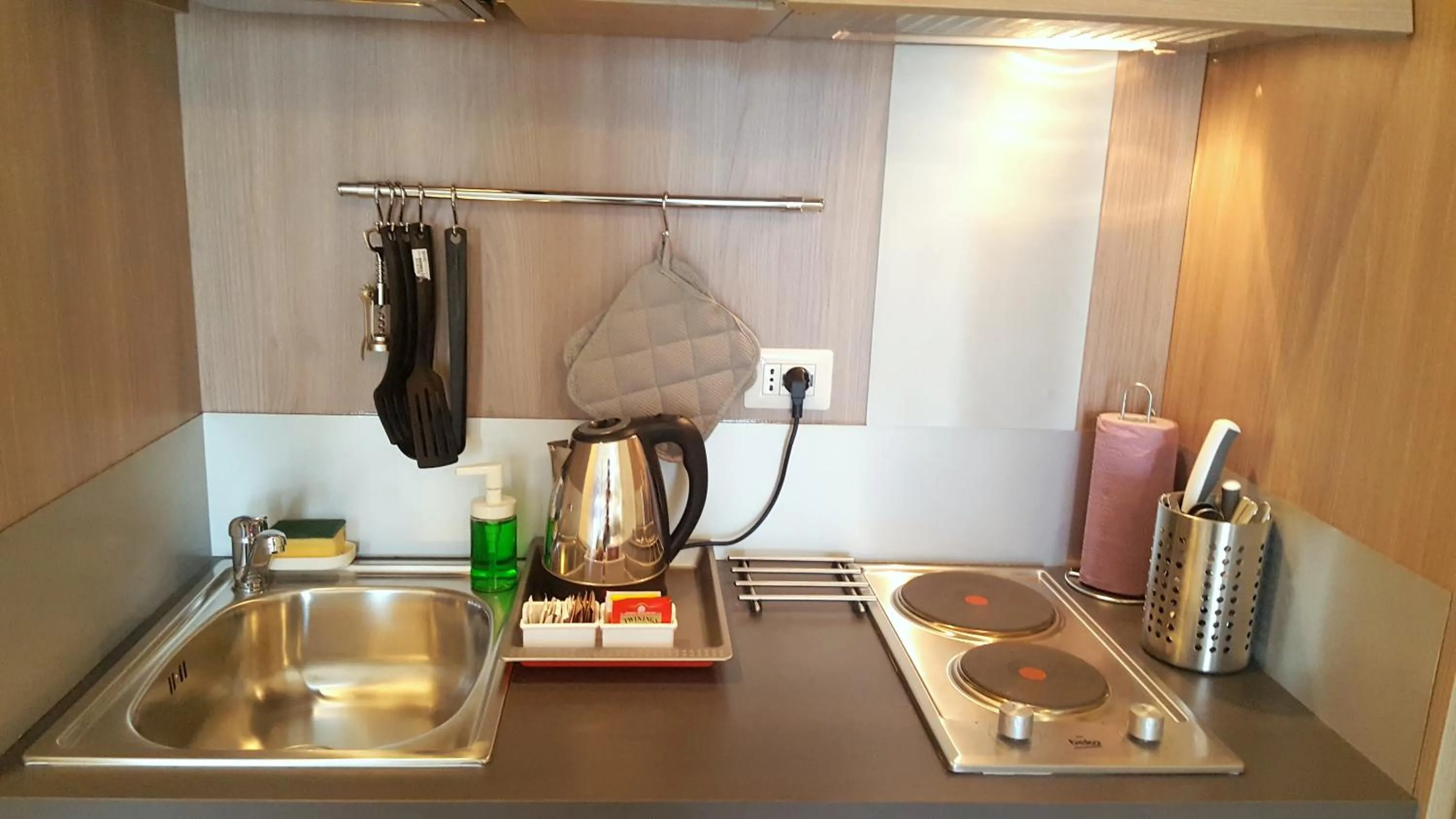 Kitchen or kitchenette in Hotel Luxor Florence