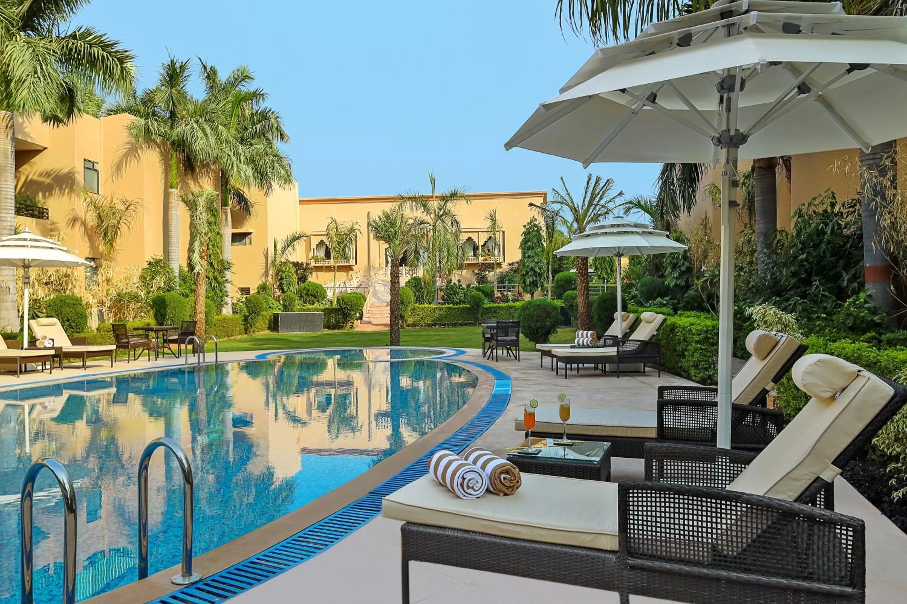 Swimming pool in Sterling Bagh Ranthambore