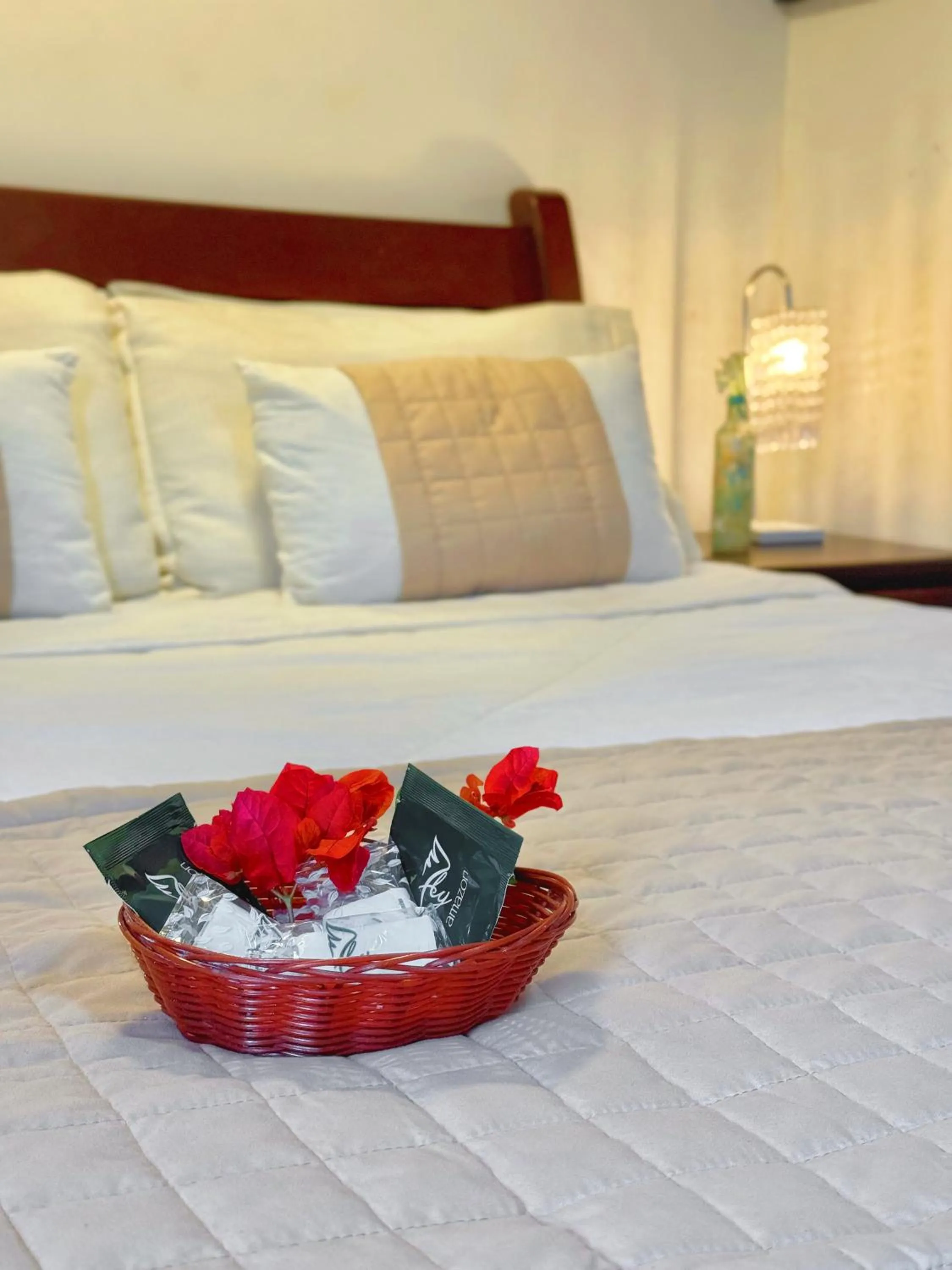 Bed in EstrelaMar Ferradura Restaurante & Spa