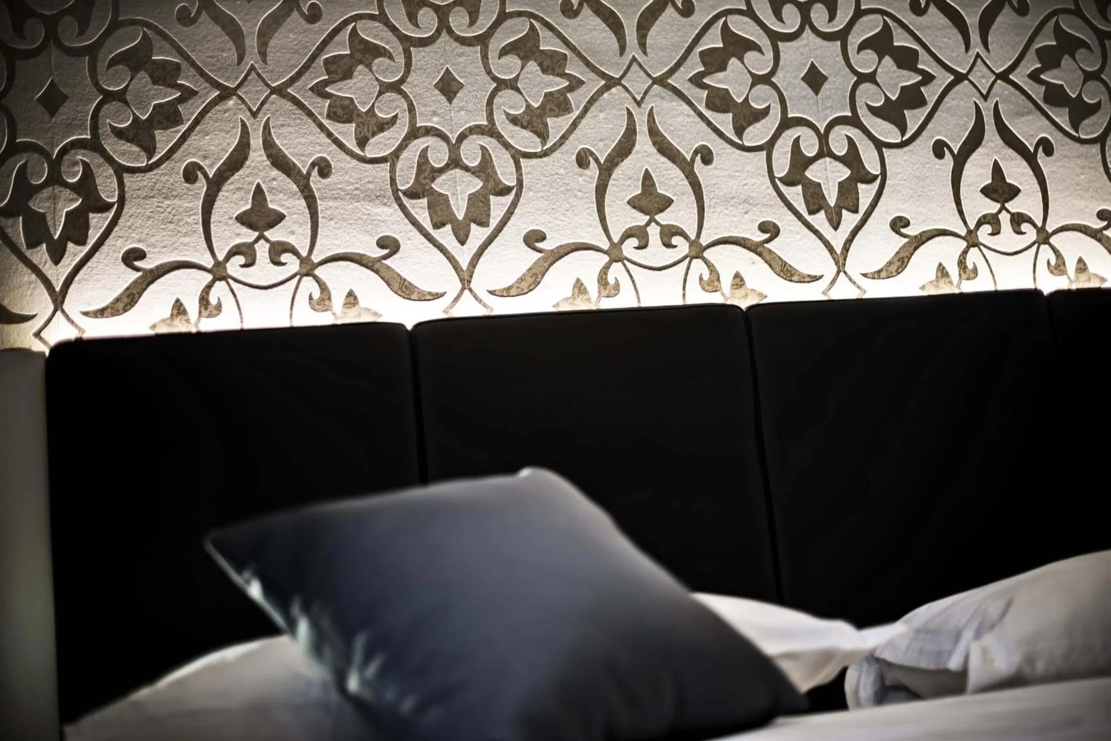 Decorative detail, Bed in Ilga Hotel