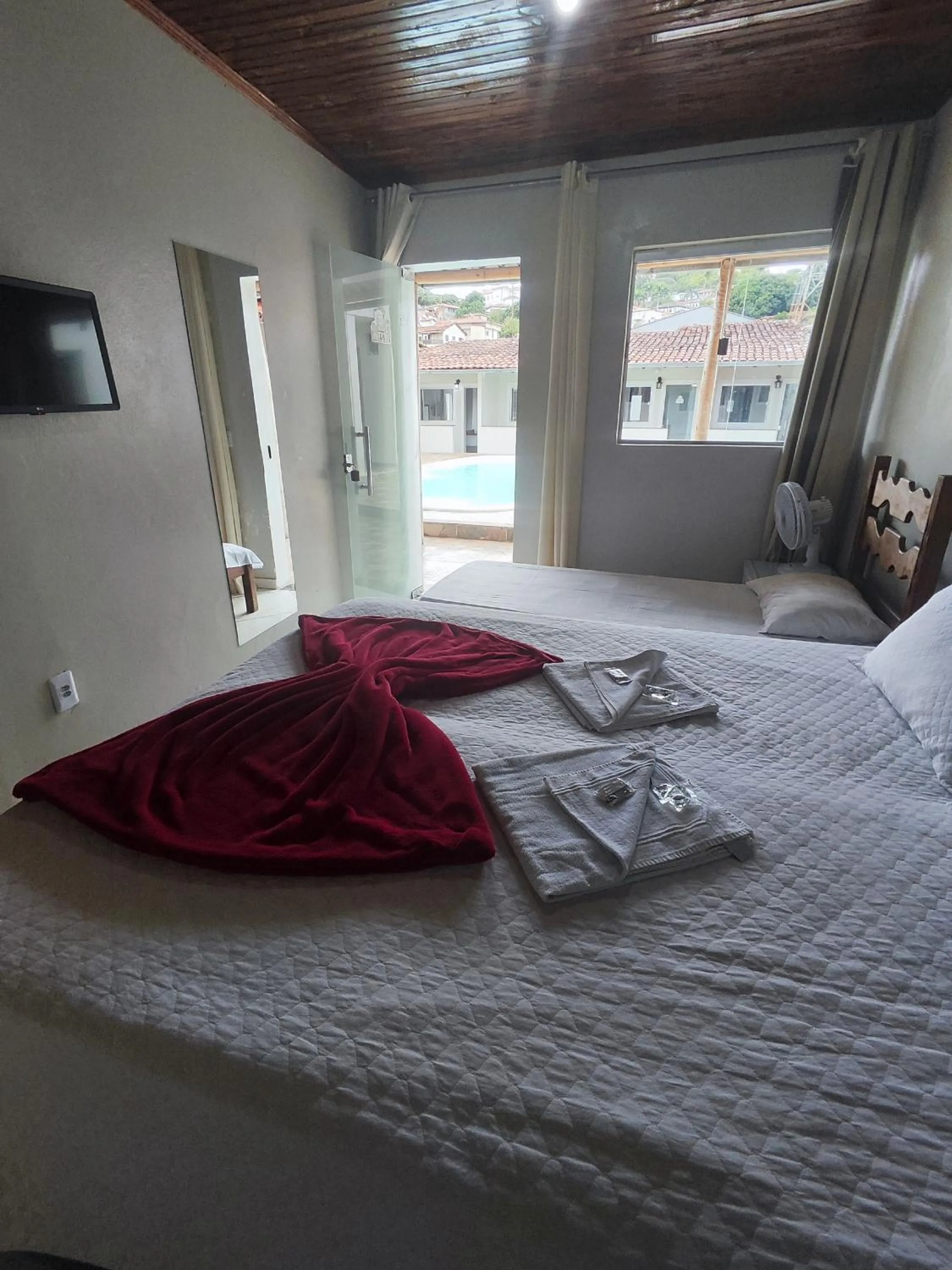 Bed in Pousada Sinhá Moça