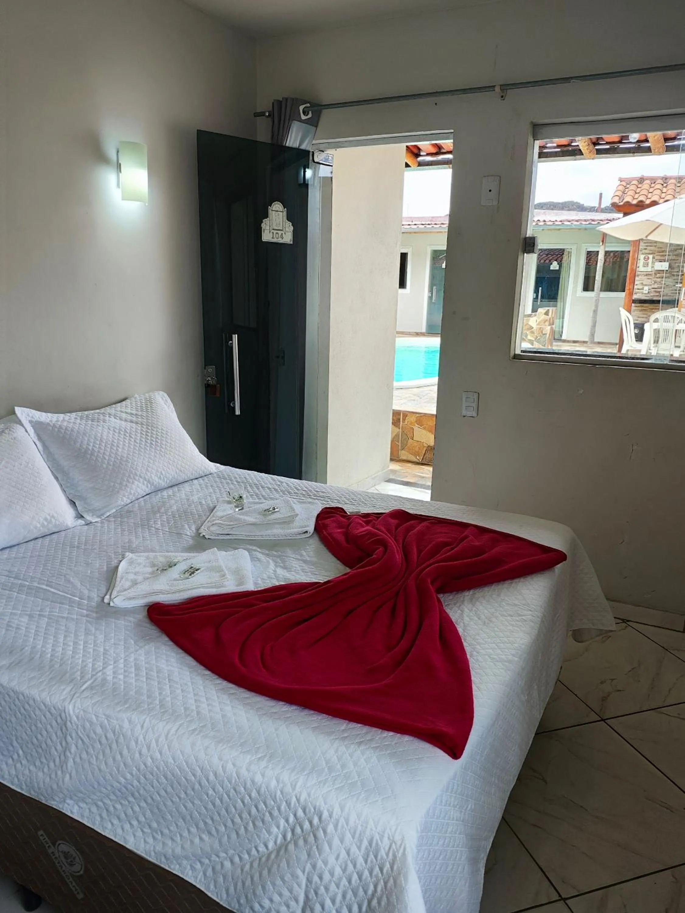 Bed in Pousada Sinhá Moça