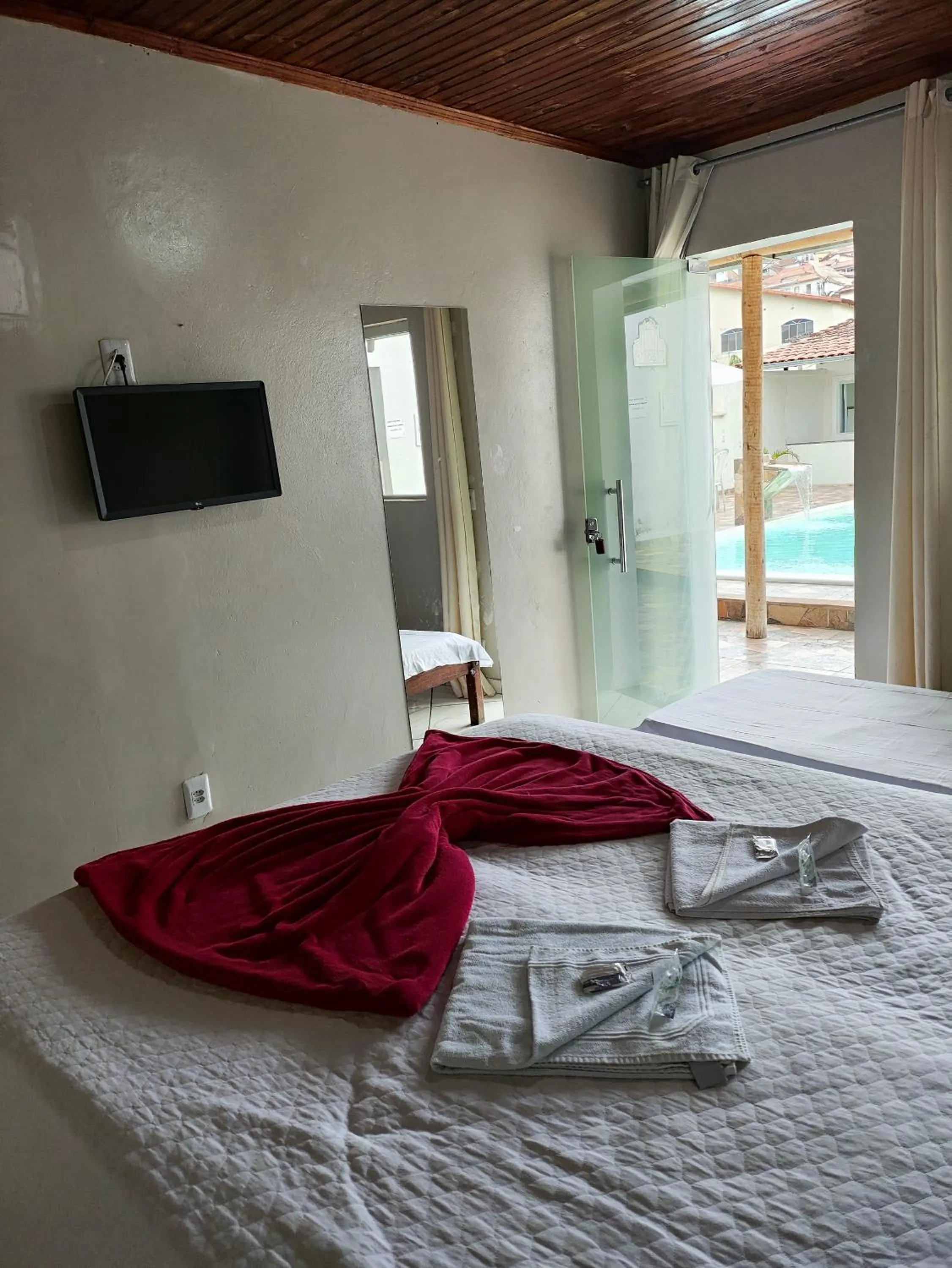 Bed in Pousada Sinhá Moça