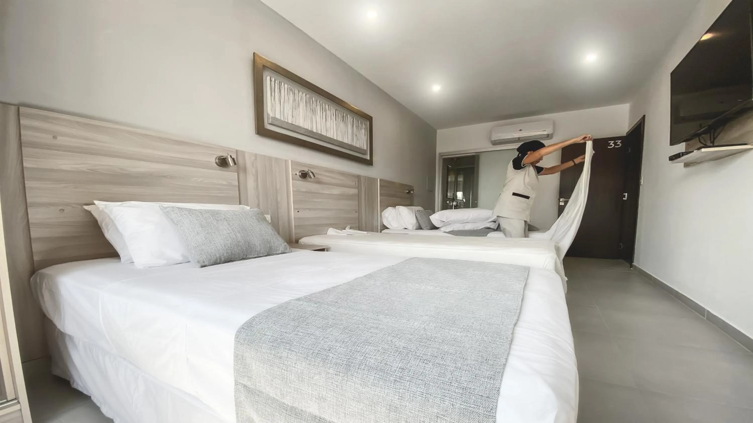 Bed in Danieri Asunción Hotel