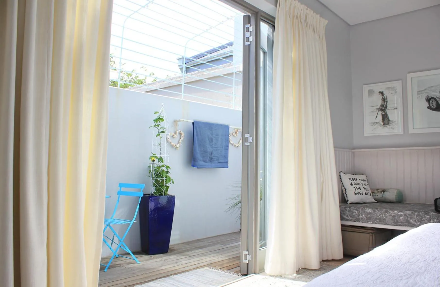 Patio, Bed in Himmelblau Boutique Bed and Breakfast