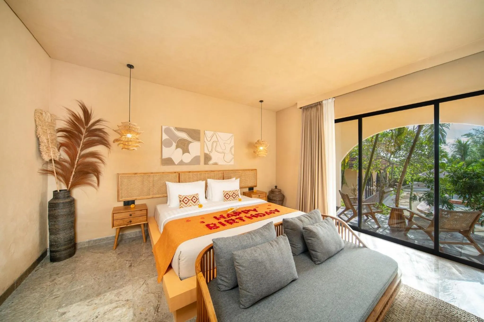 Bedroom, Bed in Cabana Kedungu Villa Tabanan by Ini Vie Hospitality