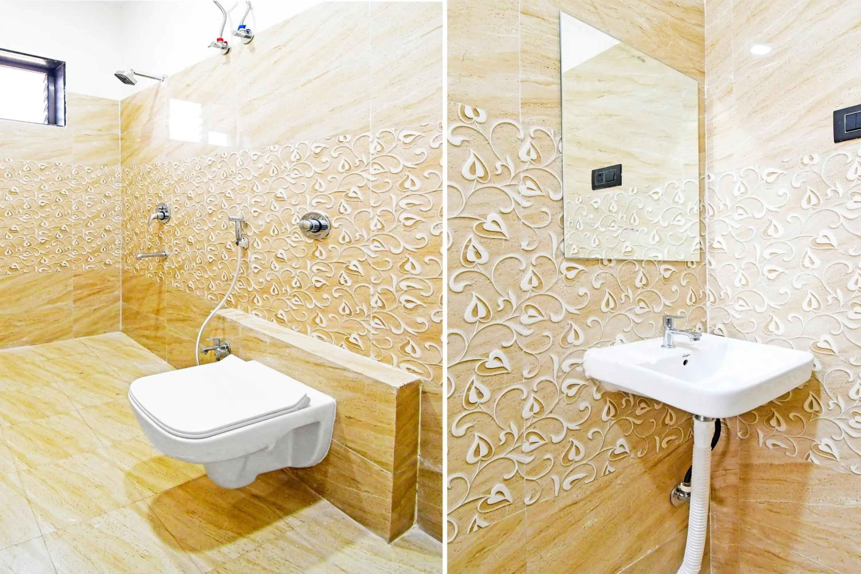 Bathroom in Super Hotel O Mana Camp Near Airport