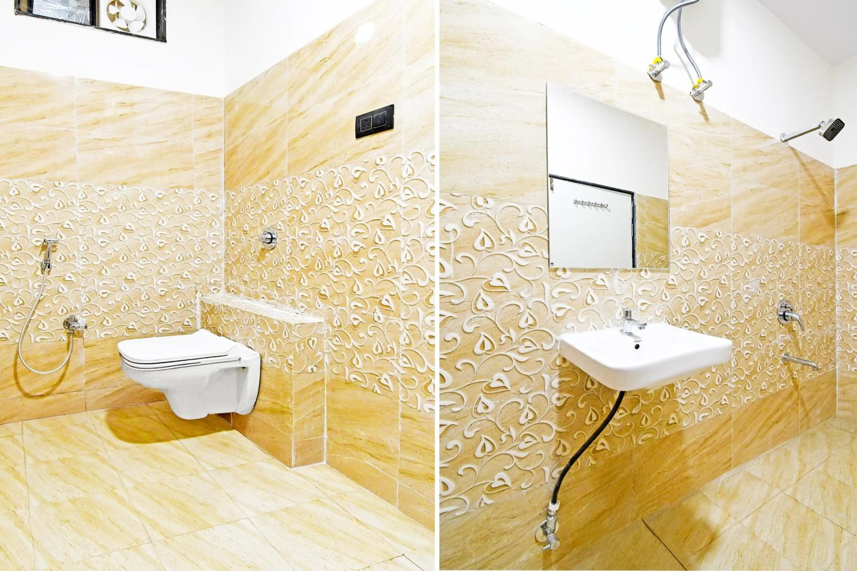 Bathroom in Super Hotel O Mana Camp Near Airport