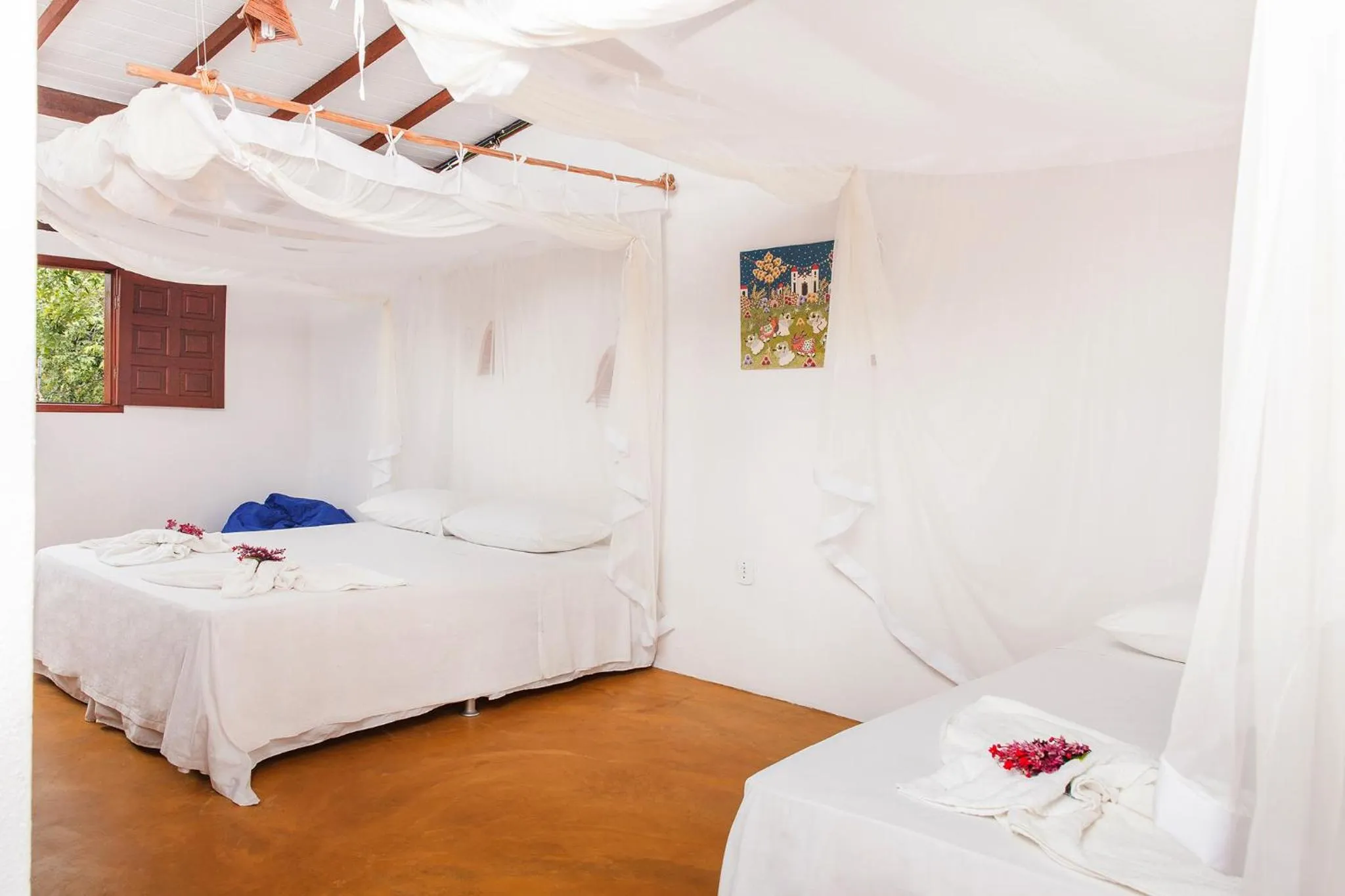 Bed in Pousada Do Guga