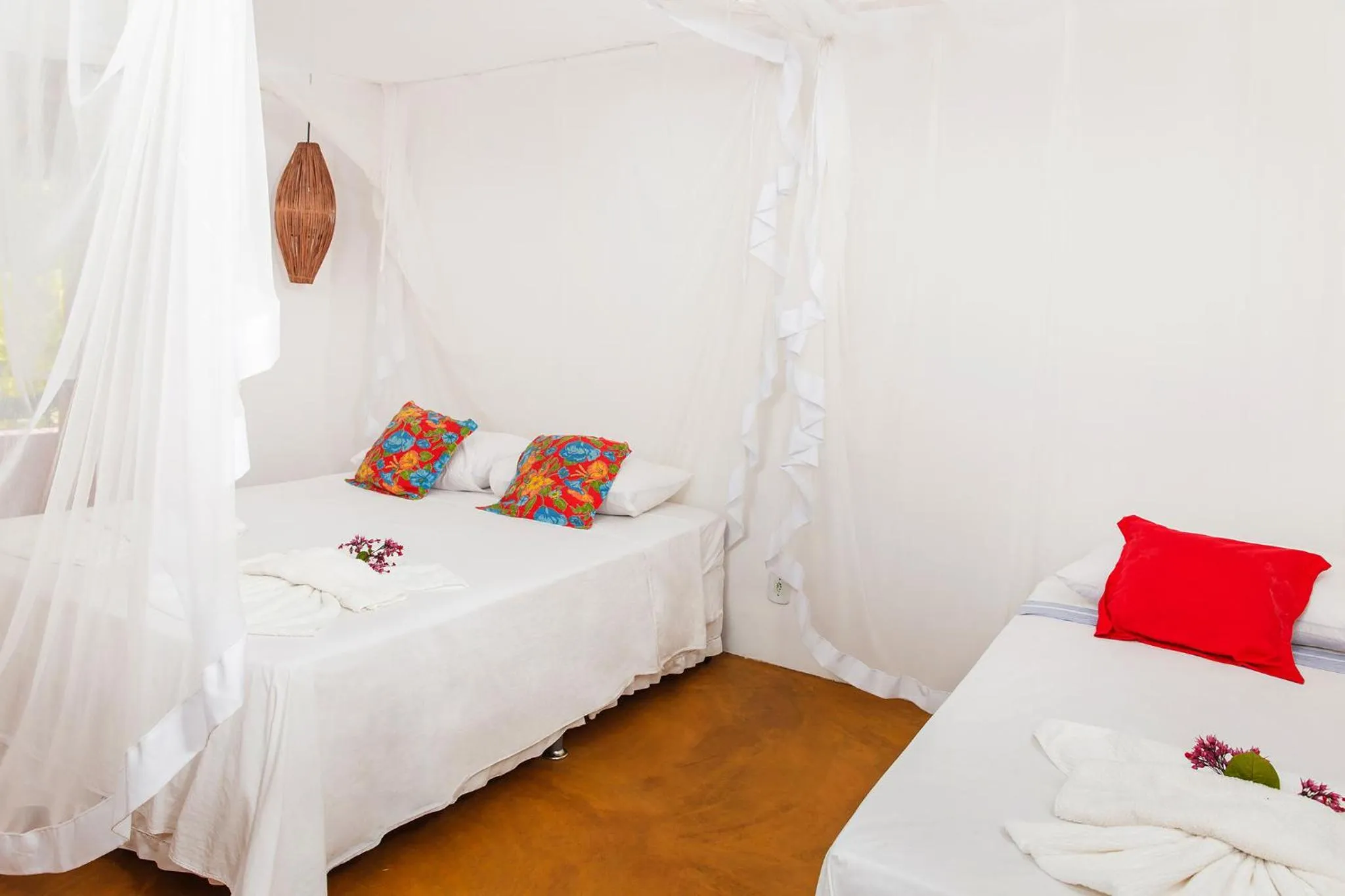 Bed in Pousada Do Guga