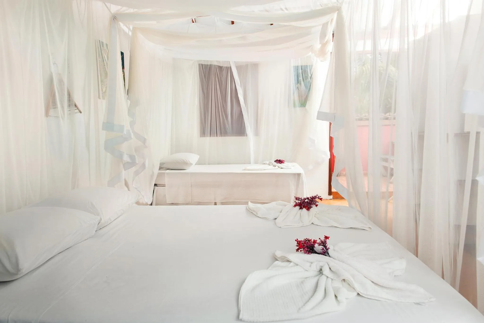 Bed in Pousada Do Guga