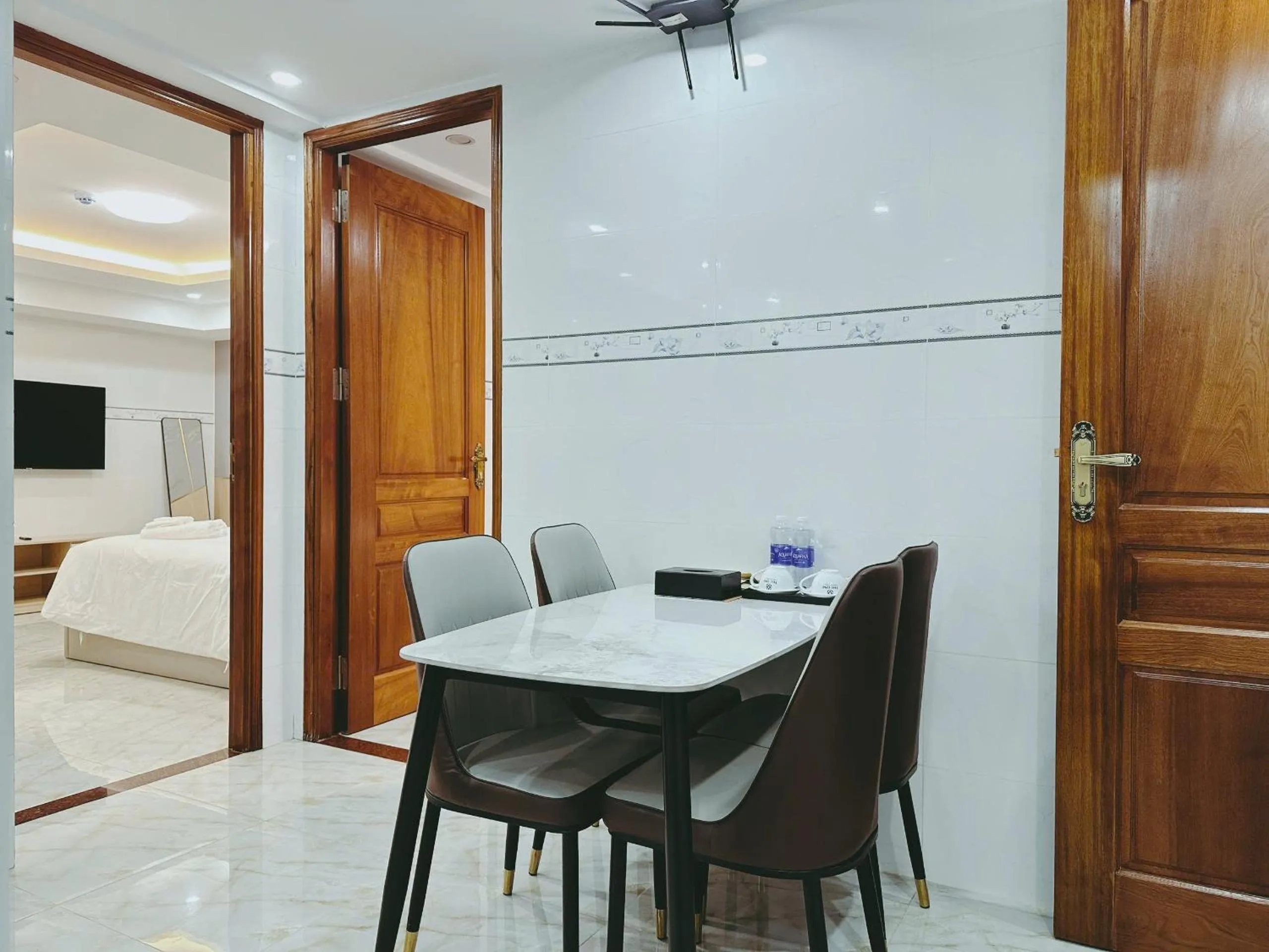 Bed in The One Da Lat Hotel