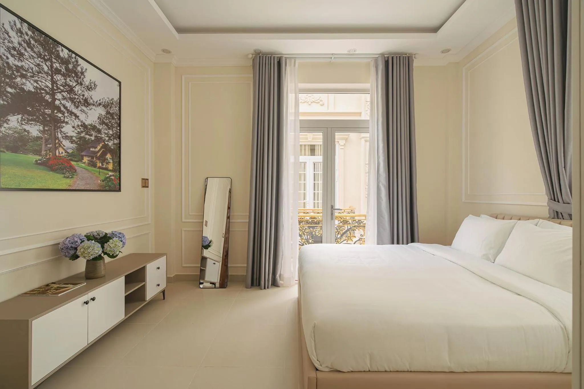 furniture, Bed in The One Da Lat Hotel