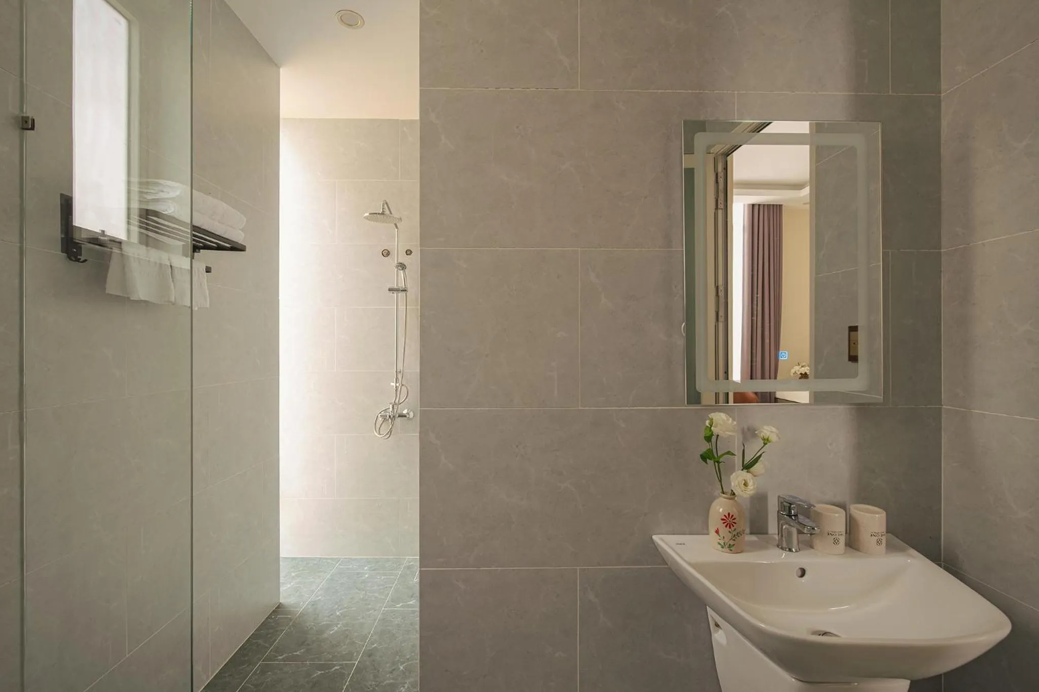 Bathroom in The One Da Lat Hotel