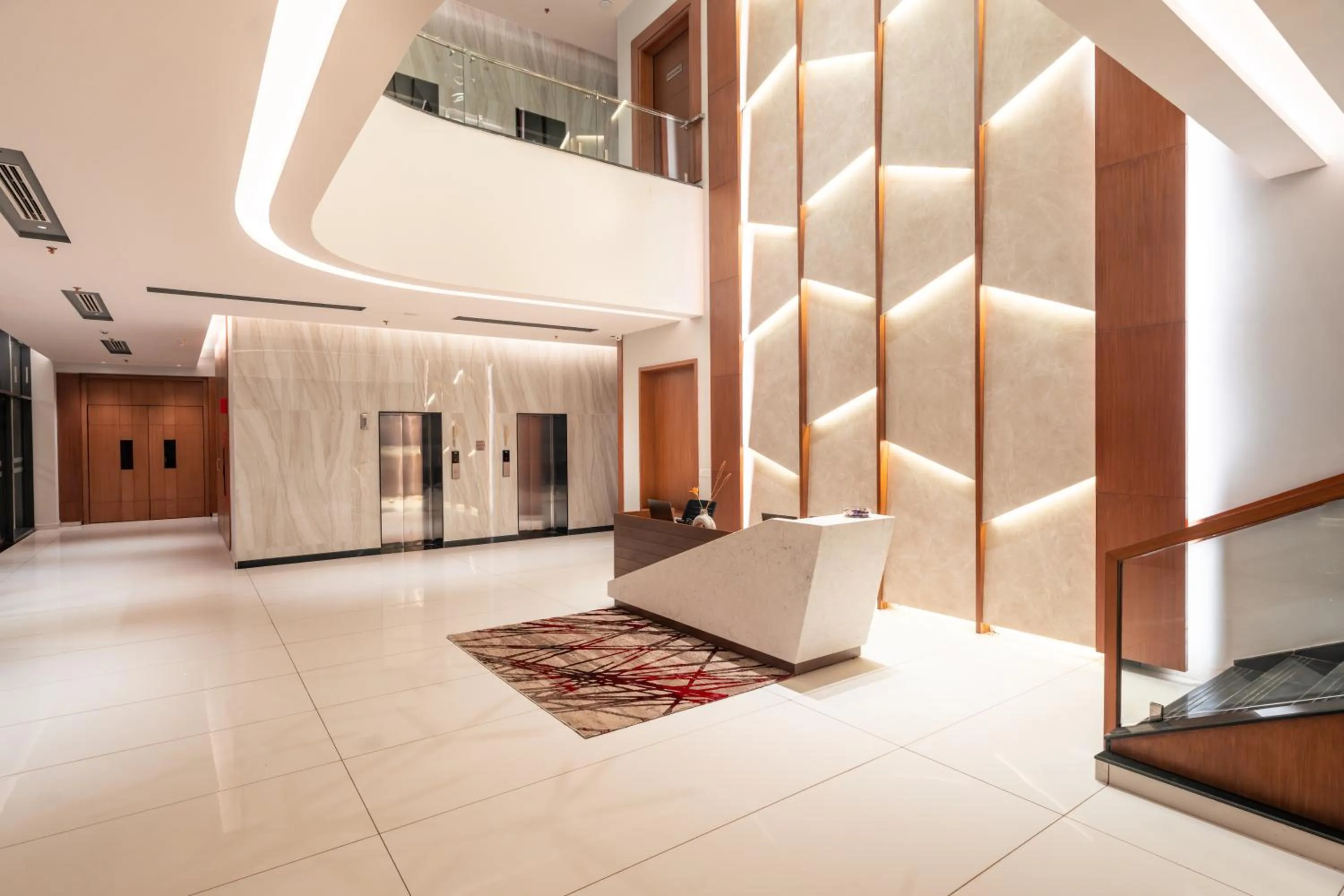 Lobby or reception in Krishna's courtyard Hotel & Convention