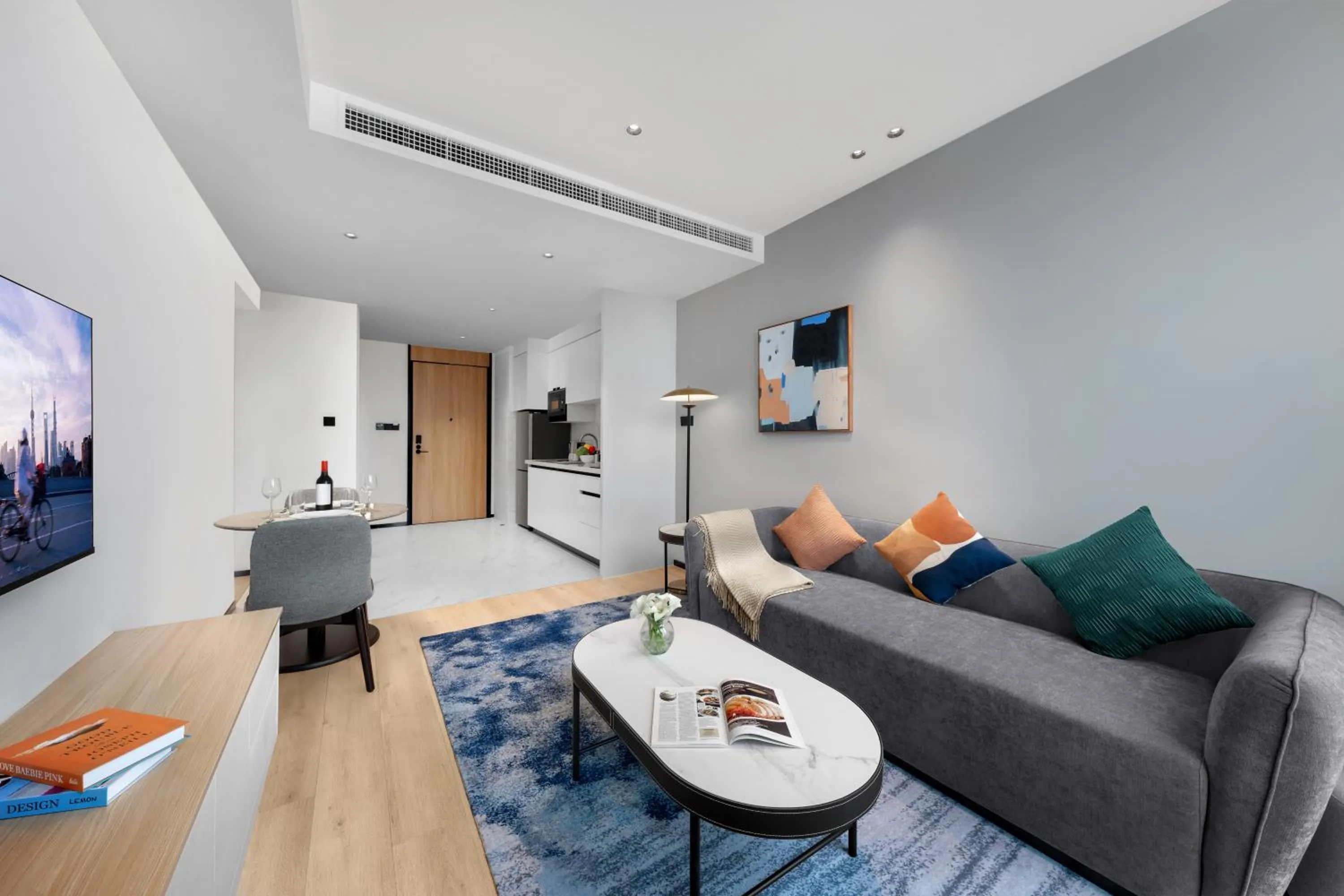 Living room in Citadines Guanghua Chengdu