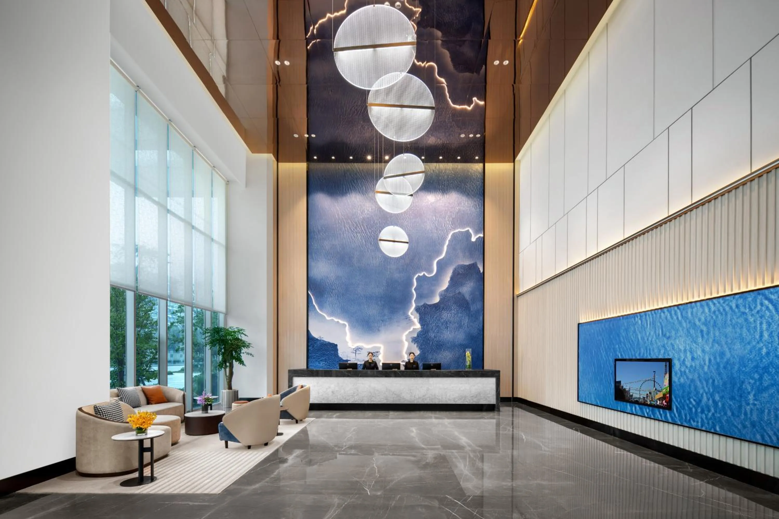 Lobby or reception in Citadines Guanghua Chengdu