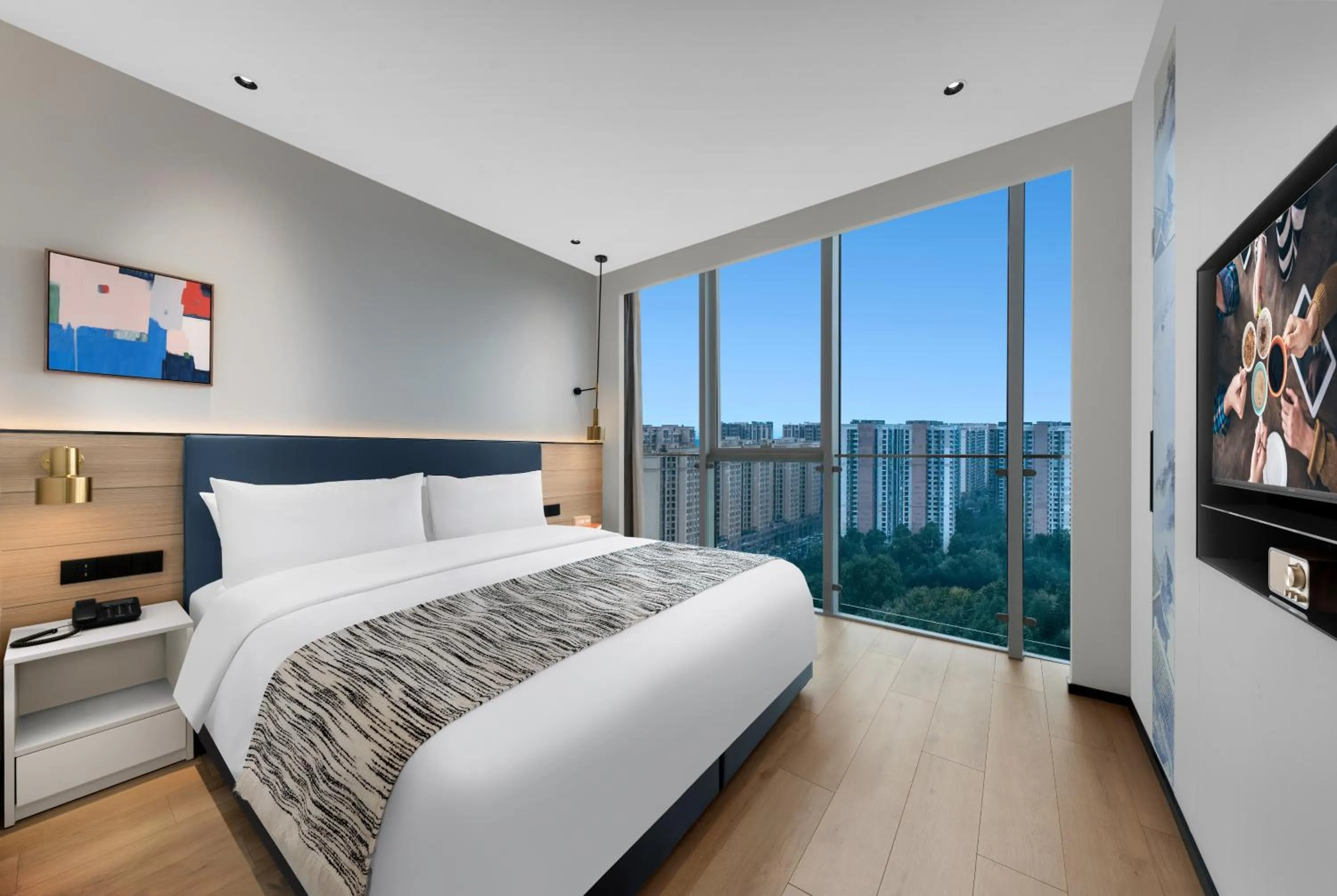 Bedroom, Bed in Citadines Guanghua Chengdu