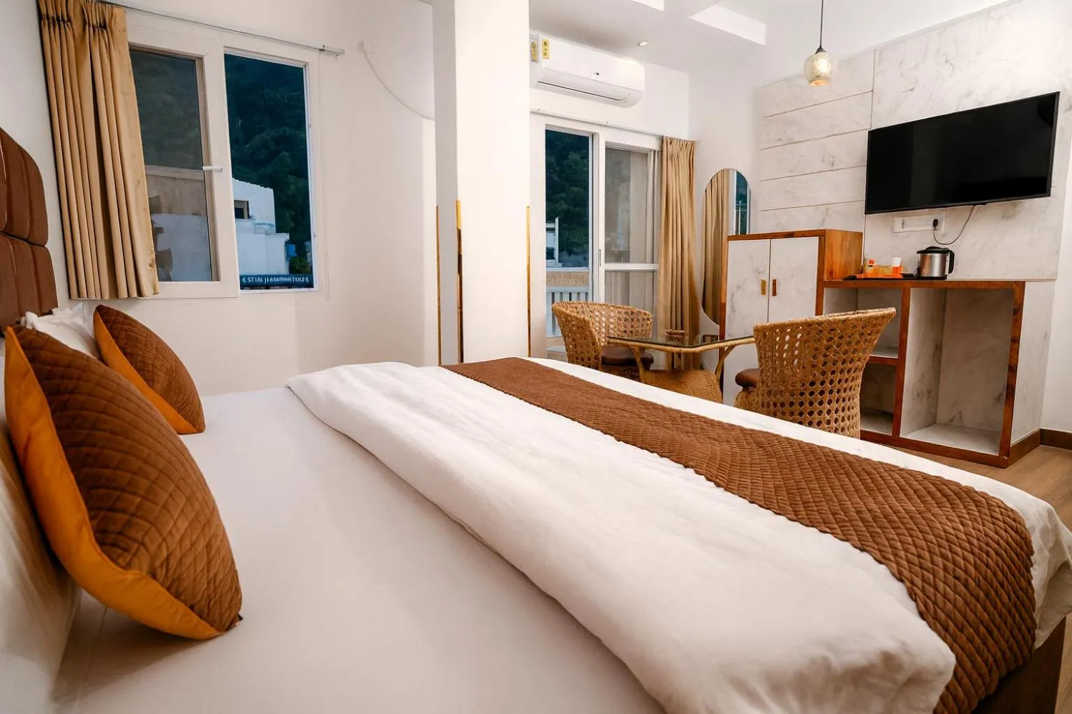 Bed in Check Inn Homes, Rishikesh Tapovan