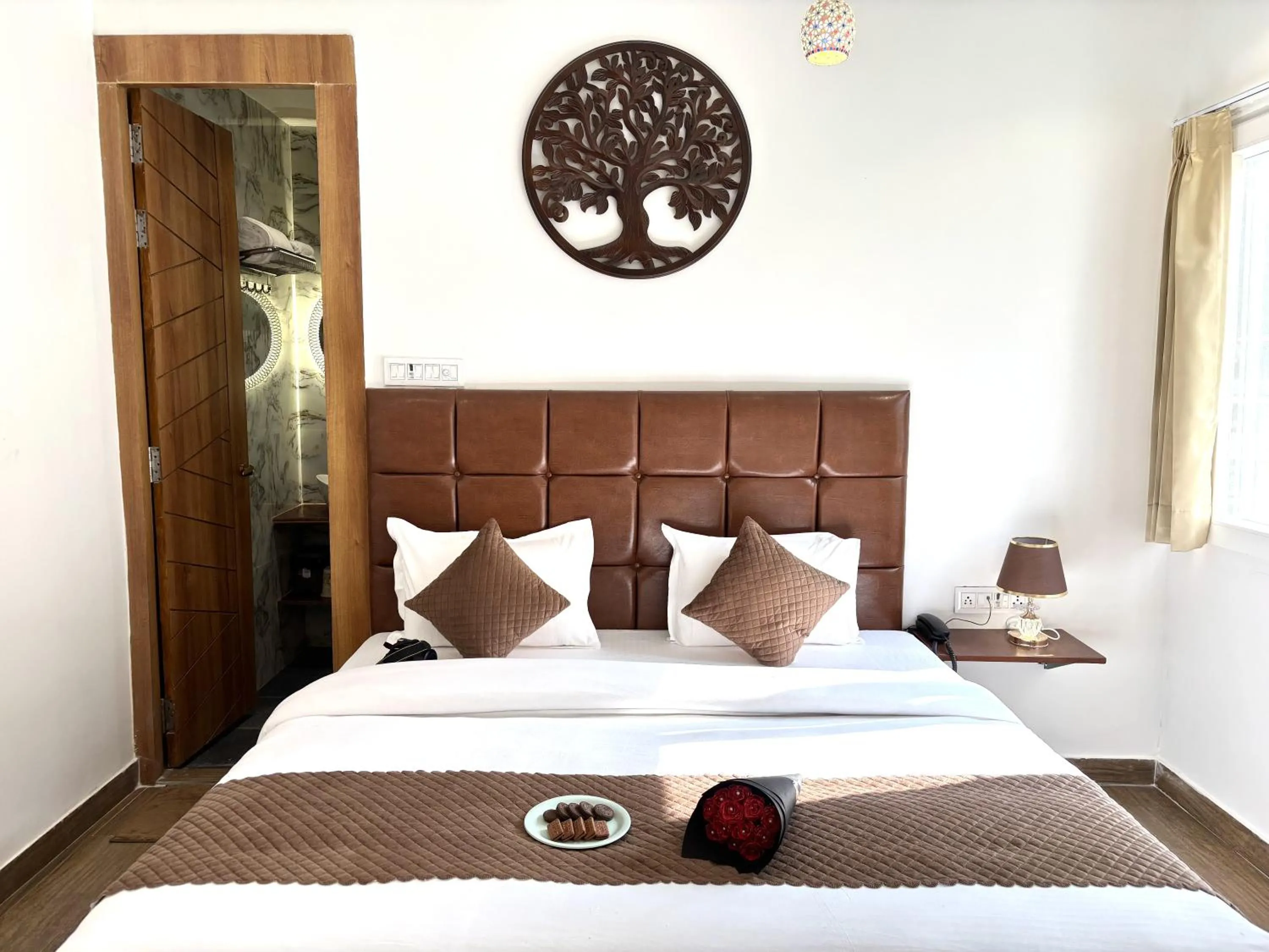 Bedroom, Bed in Check Inn Homes, Rishikesh Tapovan