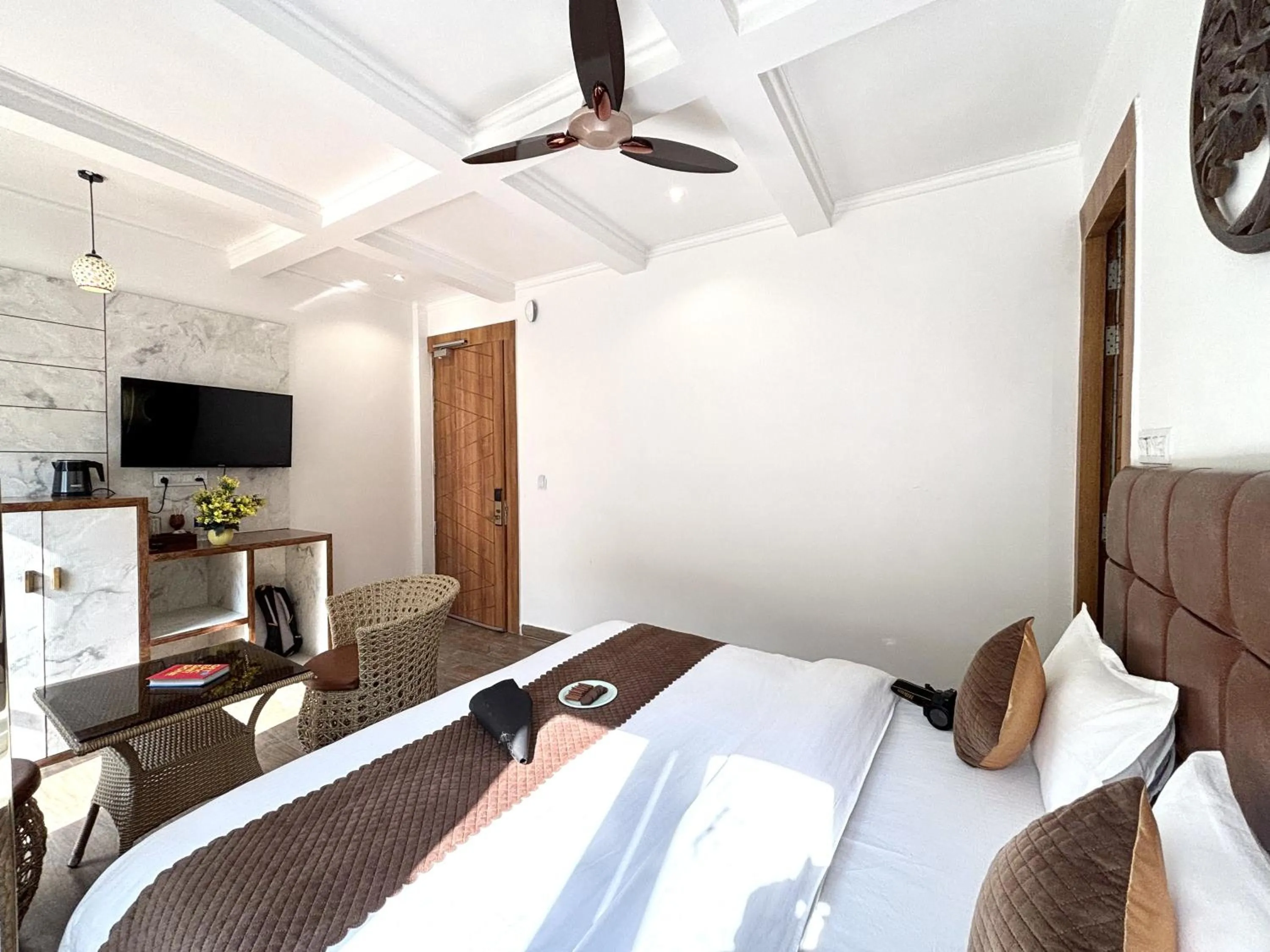 Bedroom, Bed in Check Inn Homes, Rishikesh Tapovan