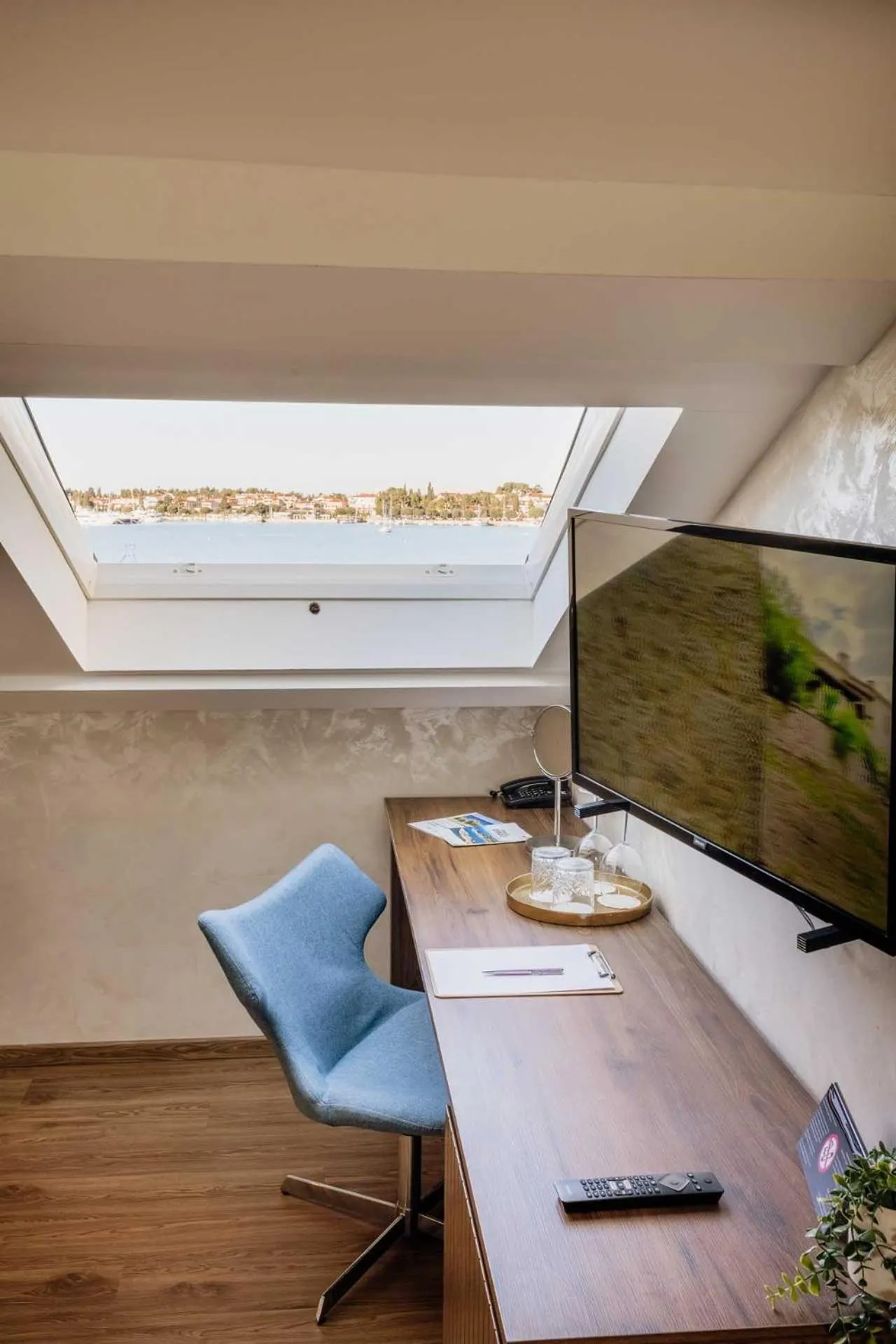 Sea view in San Valentino Palace, Umag city center