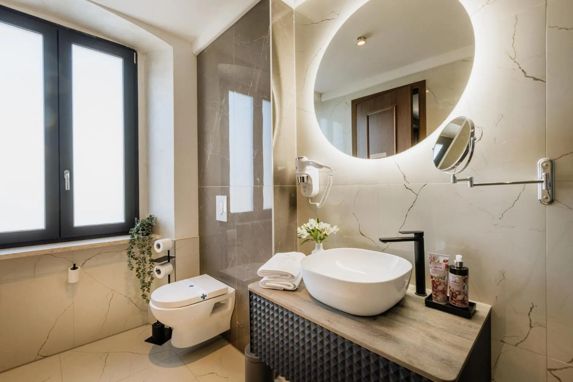 Toilet in San Valentino Palace, Umag city center