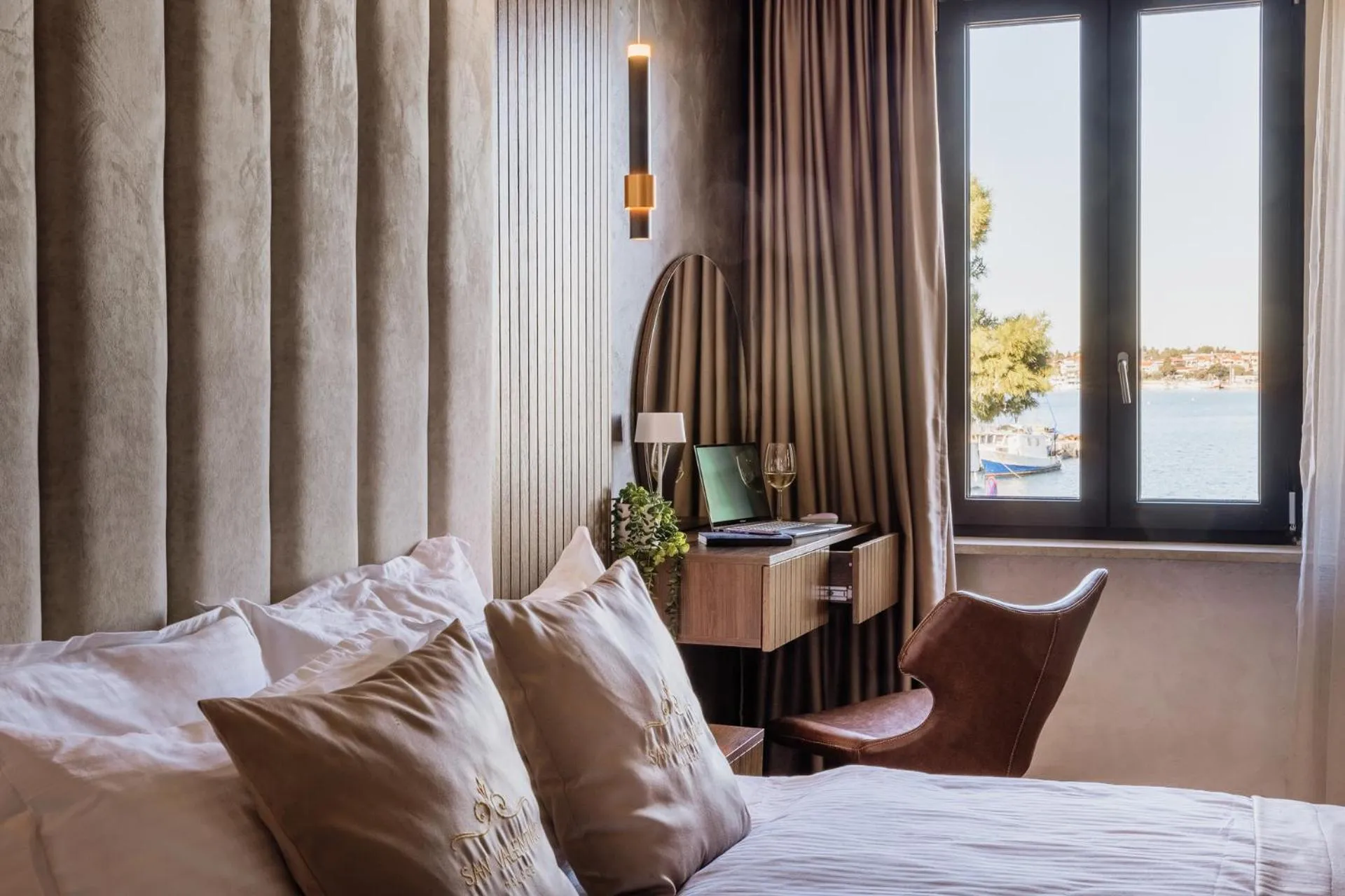 Bed in San Valentino Palace, Umag city center