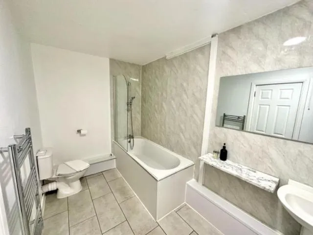 Bathroom in Dancenter Birmingham Airport near NEC