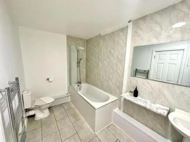 Bathroom in Dancenter Birmingham Airport near NEC