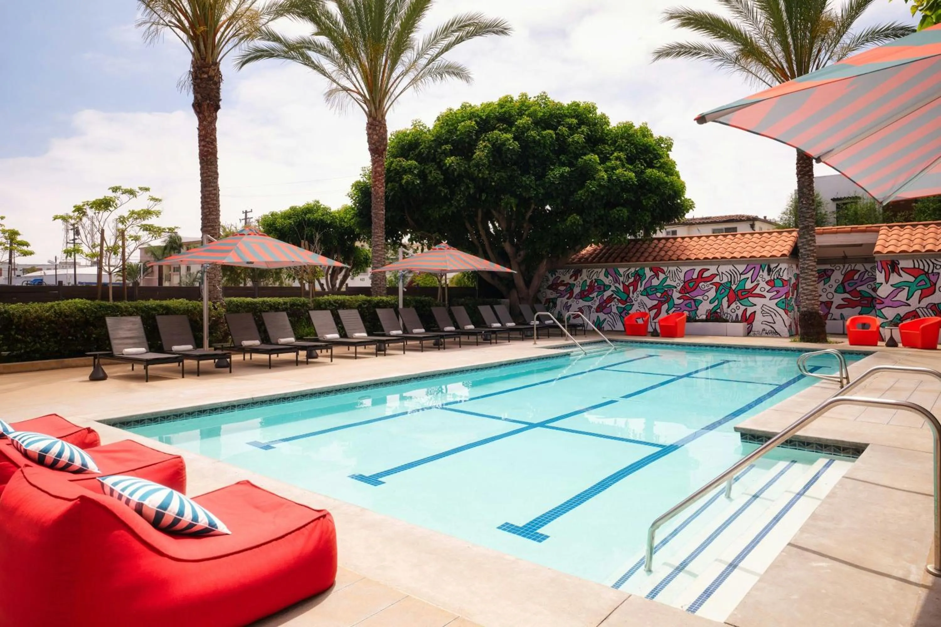 Swimming pool in Aloft El Segundo - Los Angeles Airport