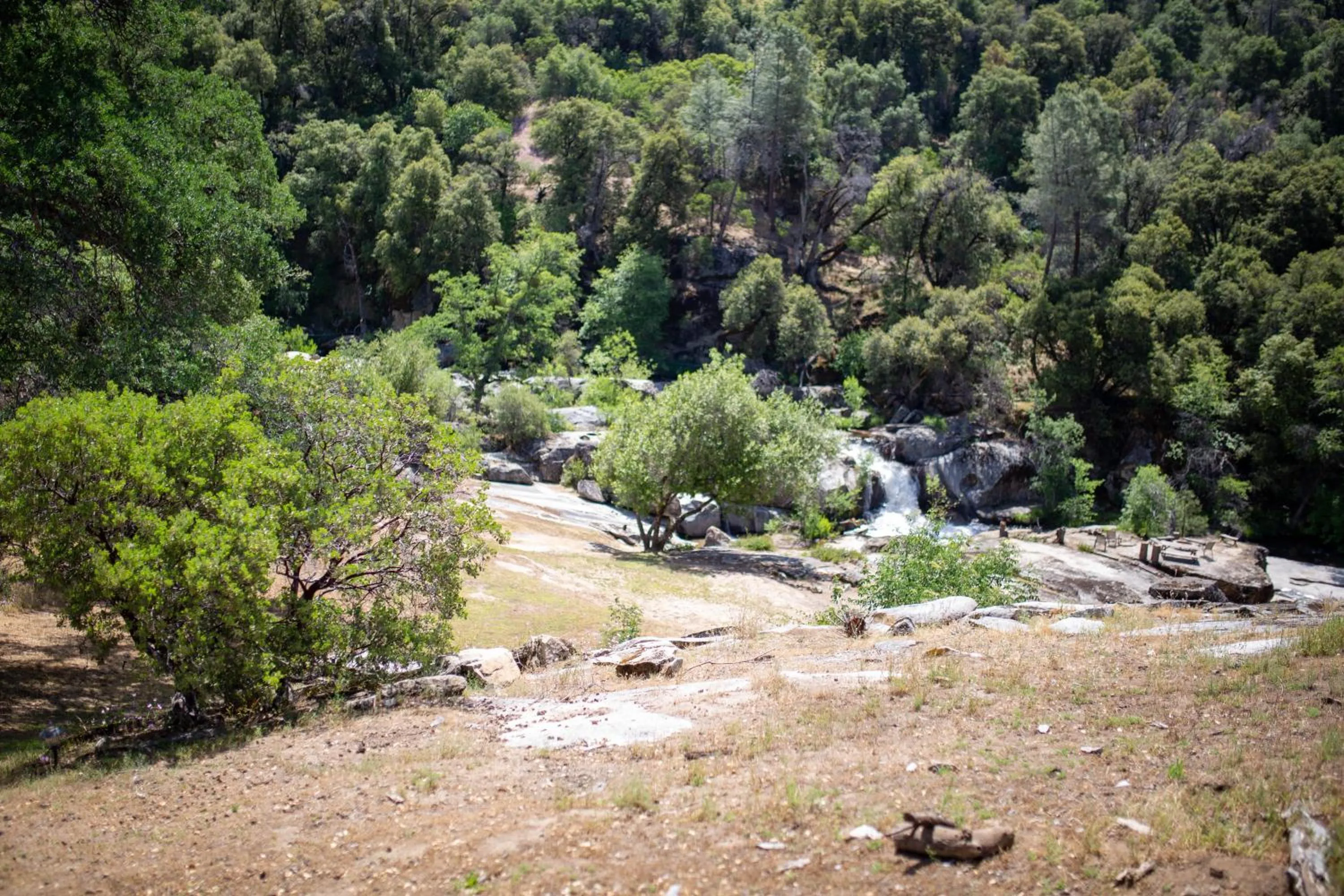 Natural landscape in Riverfront Property with Waterfalls near Yosemite and Bass Lake
