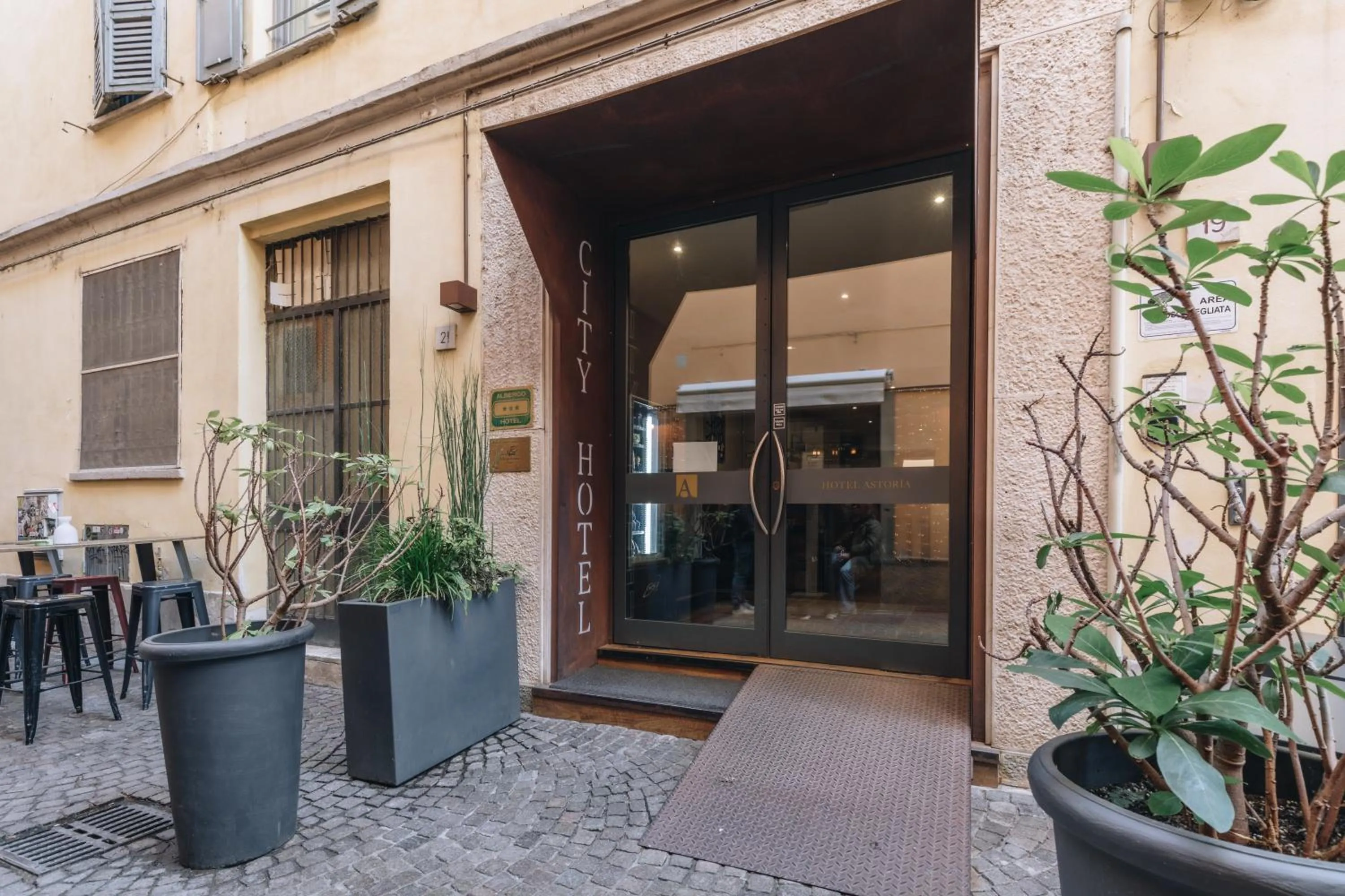 Property building in Hotel Astoria