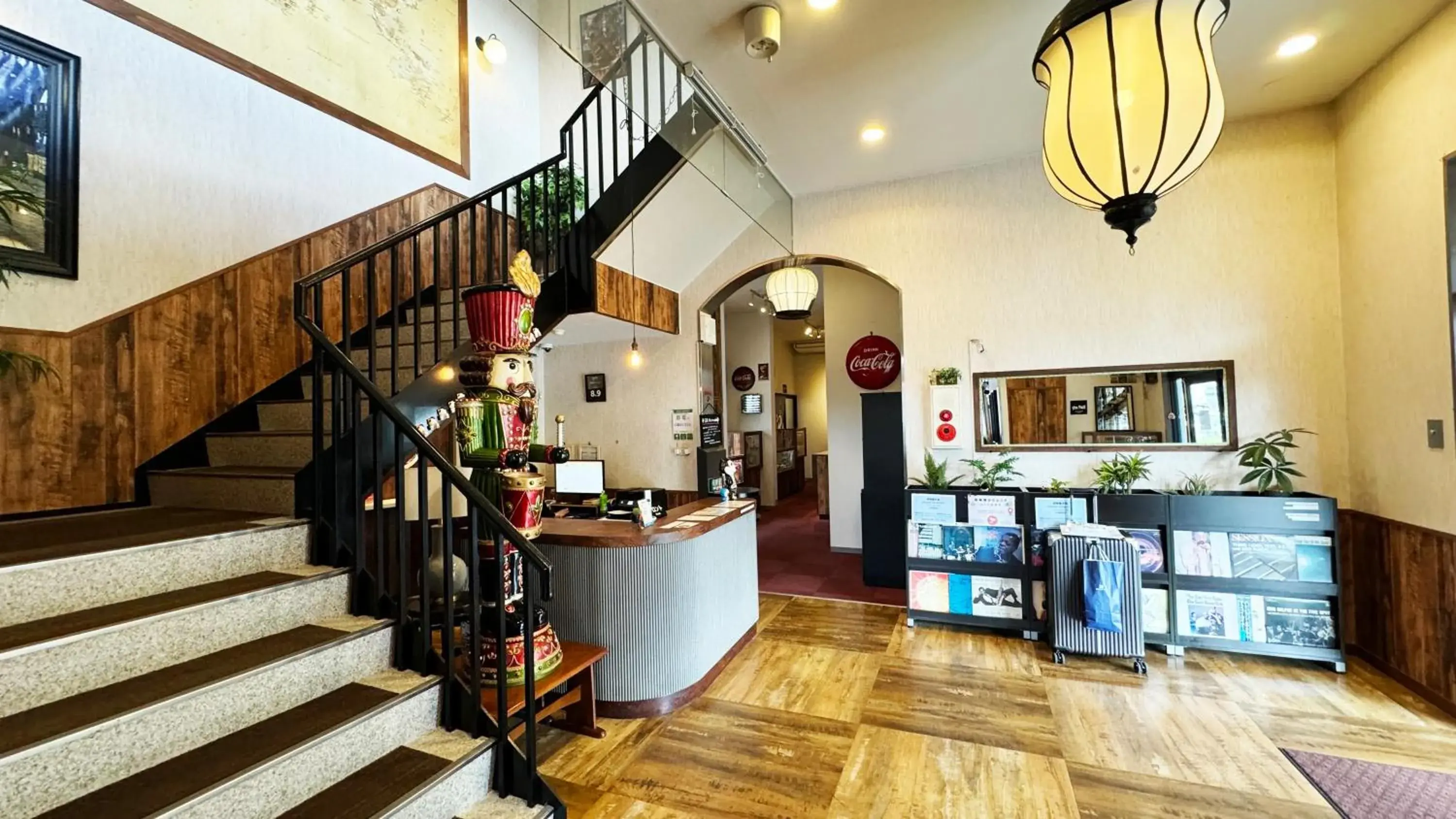 Lobby or reception in Yufuin Tabinokura Lobby or reception in Yufuin Tabinokura