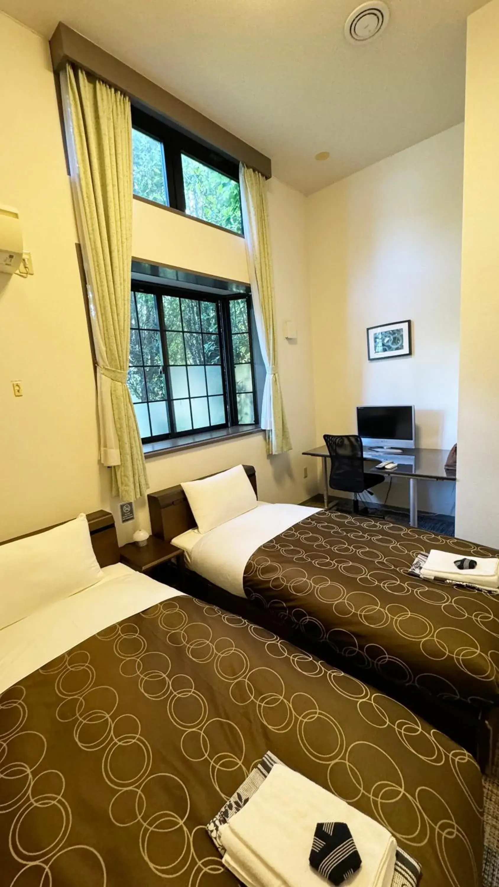 Bed in Yufuin Tabinokura Bed in Yufuin Tabinokura