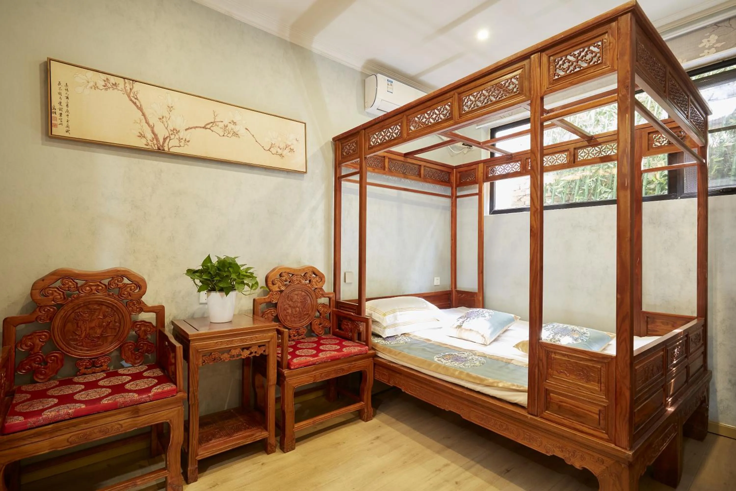 Bed in Beijing Rong Courtyard Boutique Hotel