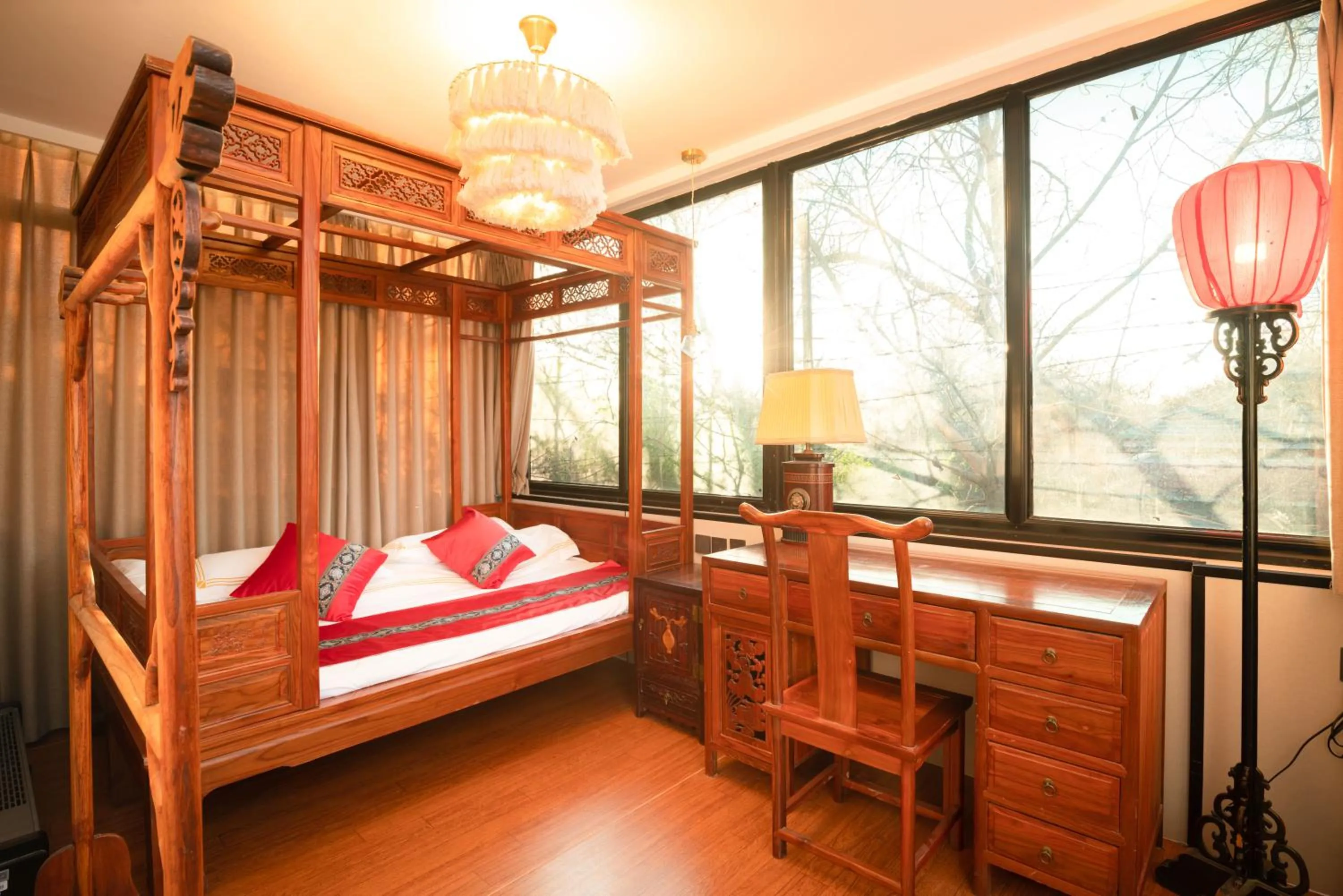 Bed in Beijing Rong Courtyard Boutique Hotel