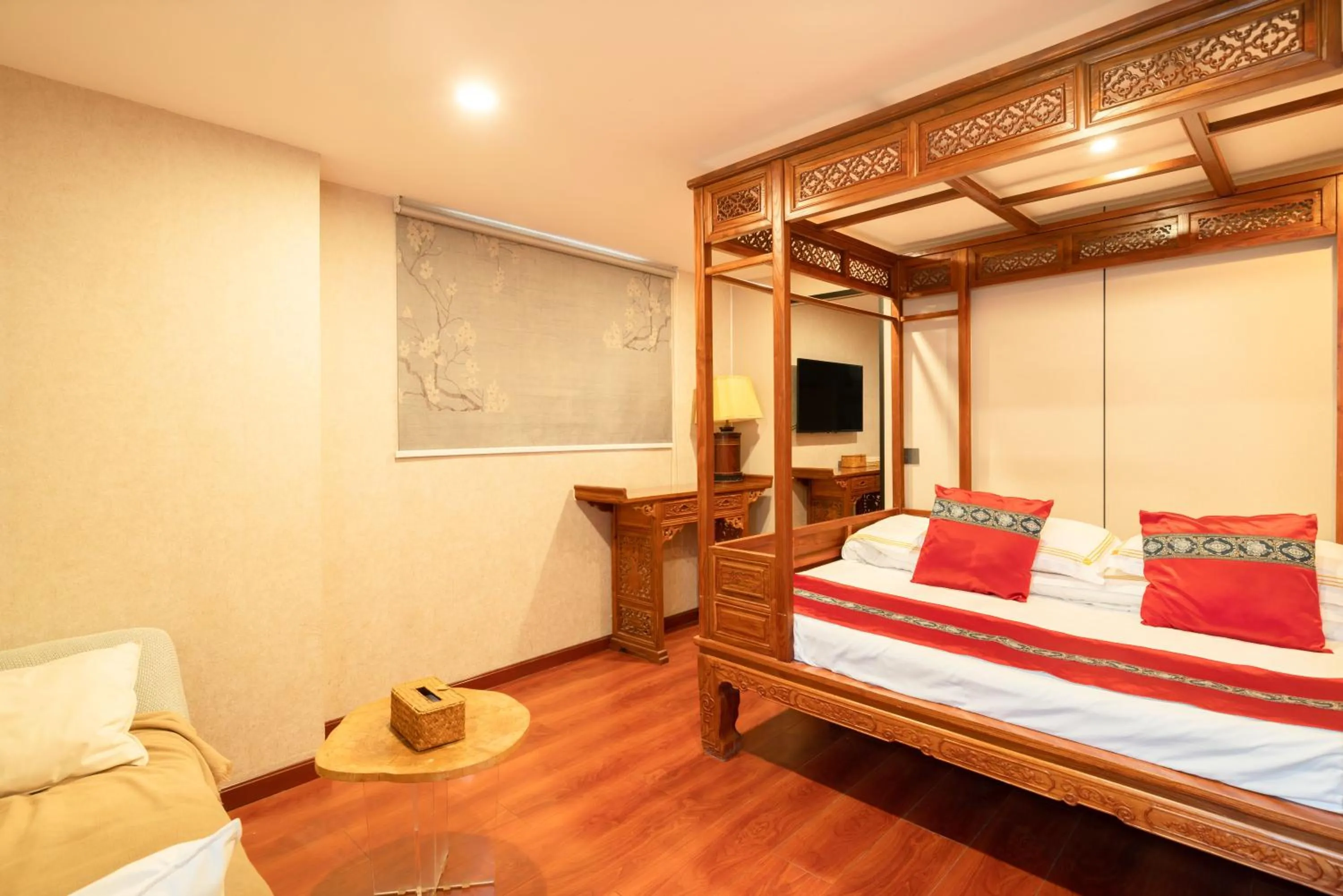 Bed in Beijing Rong Courtyard Boutique Hotel