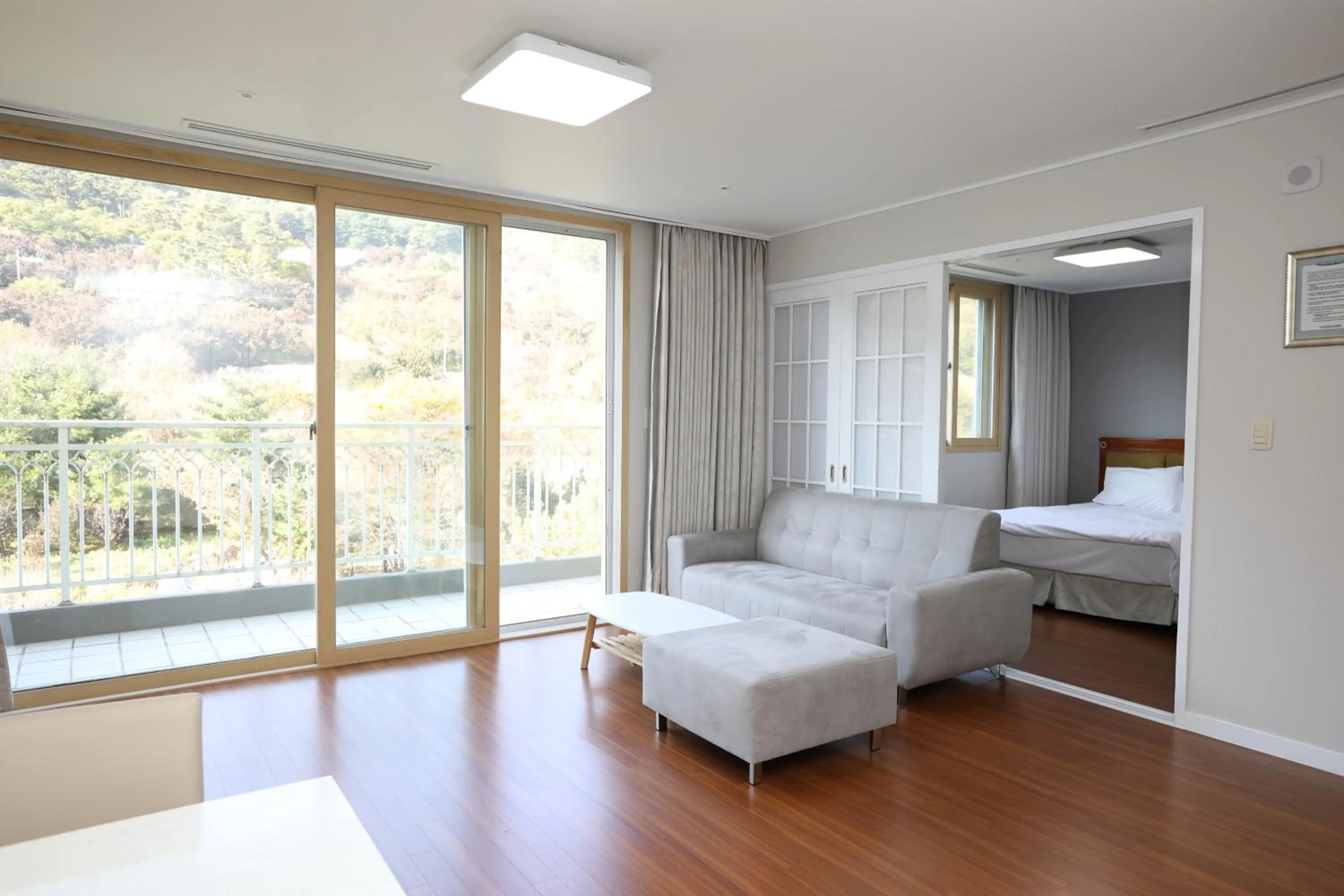 Bed in The K Jirisan Family Hotel